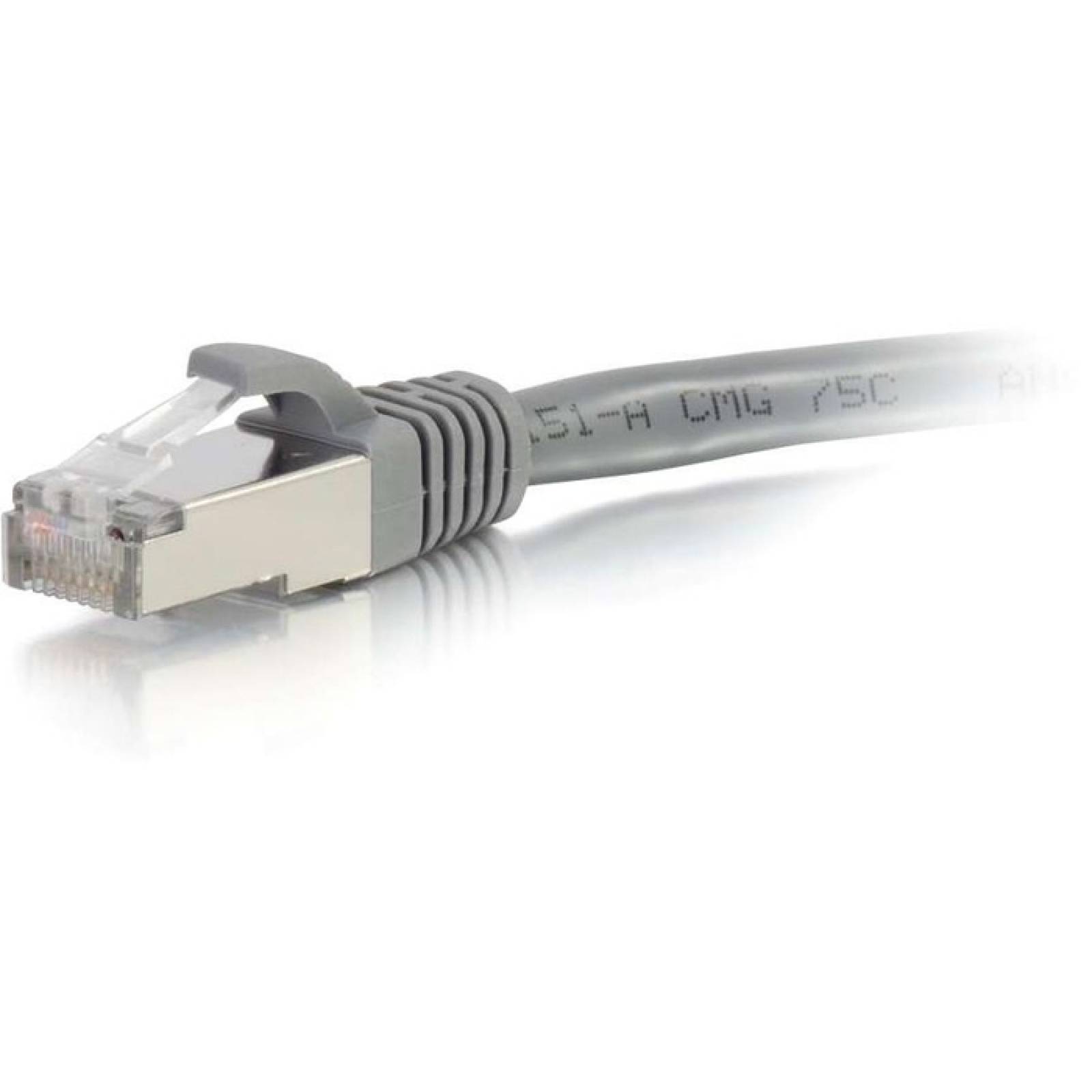 C2G14 pies Cat6a cable de conexin de red blindado (STP) sin enganche  Gris