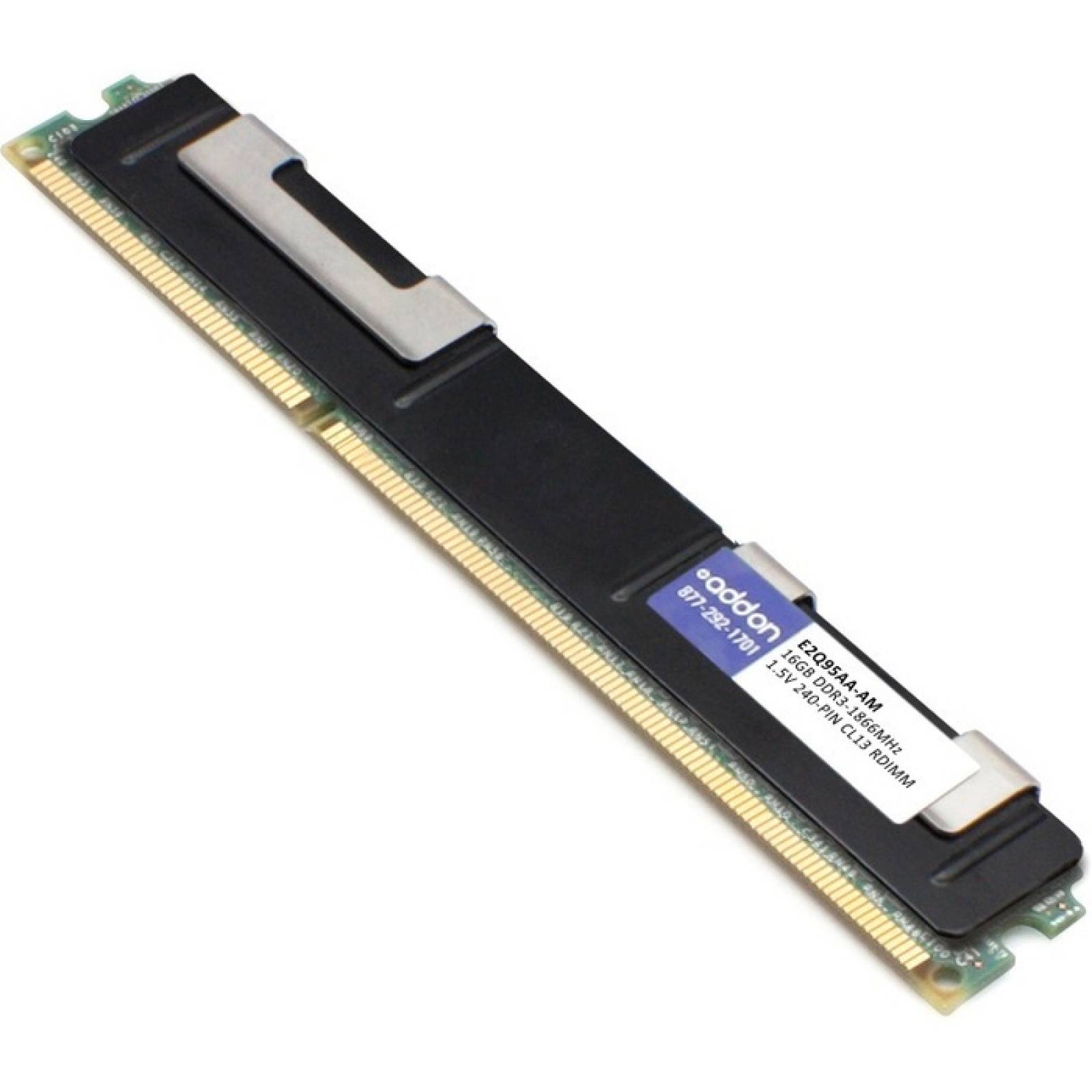 AddOn AM1866D3DR4RN  16G x1 HP E2Q95AA Fbrica original Compatible 16GB DDR31866MHz ECC registrado Rango doble x4 15V