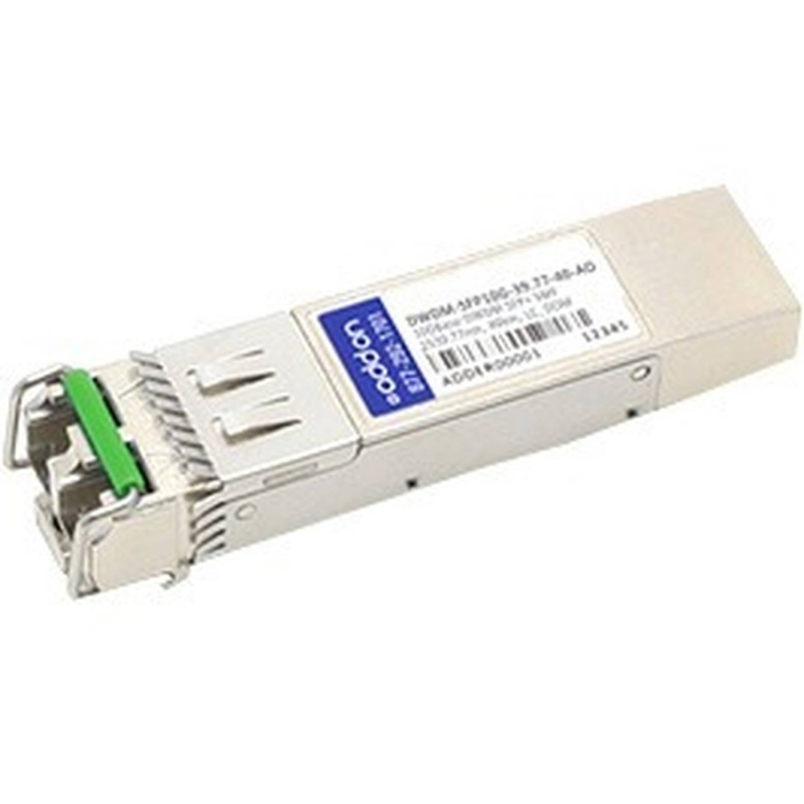 AddOn Cisco DWDMSFP10G4612 Compatible con TAA 10GBaseDWDM 100GHz SFP  transceptor (SMF 154612nm 40km LC DOM)