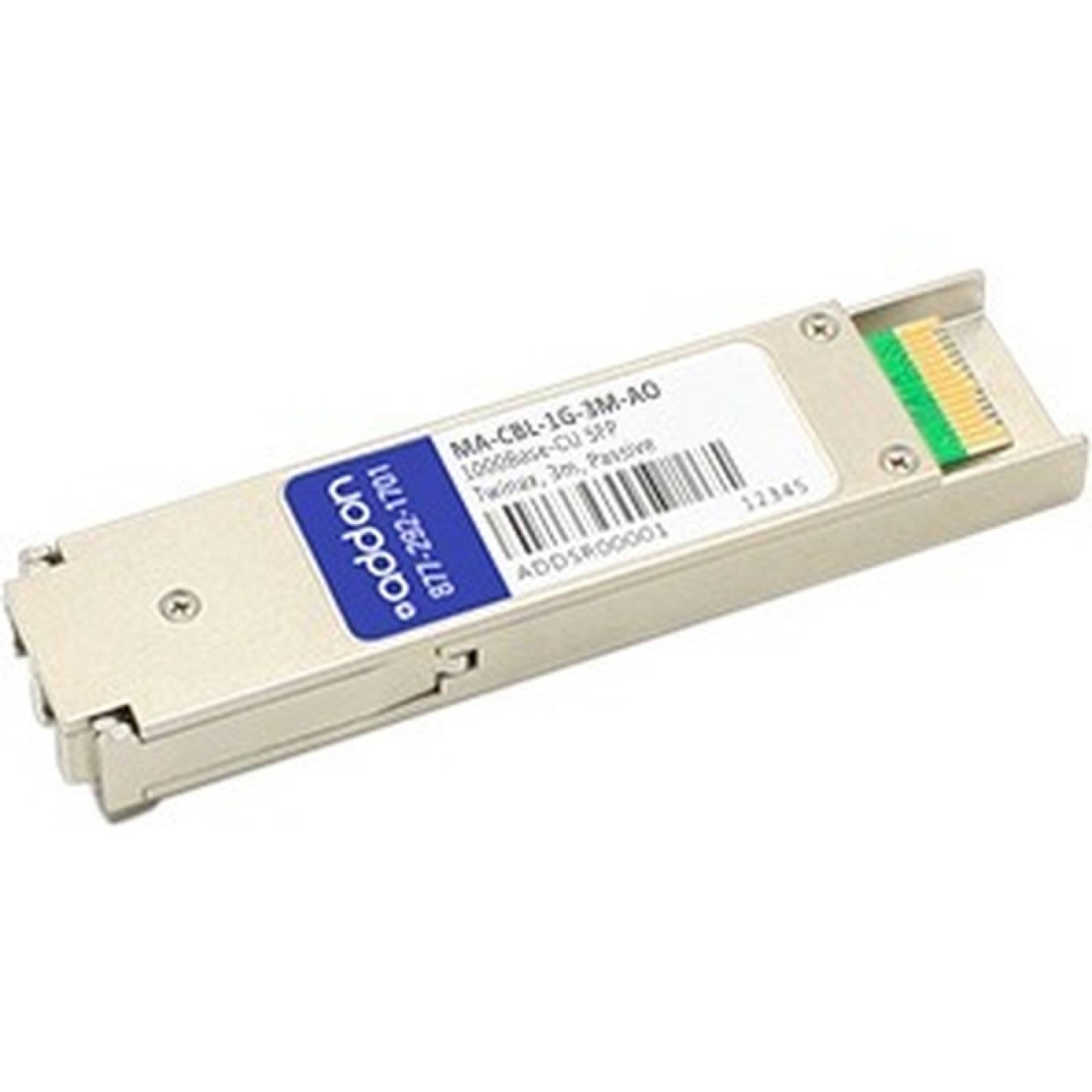 AddOn Cisco Meraki MACBL1G3M Compatible con TAA 1000BaseCU Cable de conexin directa SFP a SFP (Twinax pasivo 3m)