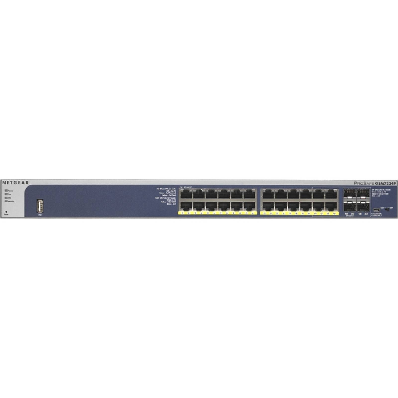 Conmutador Netgear ProSafe GSM7224P Ethernet