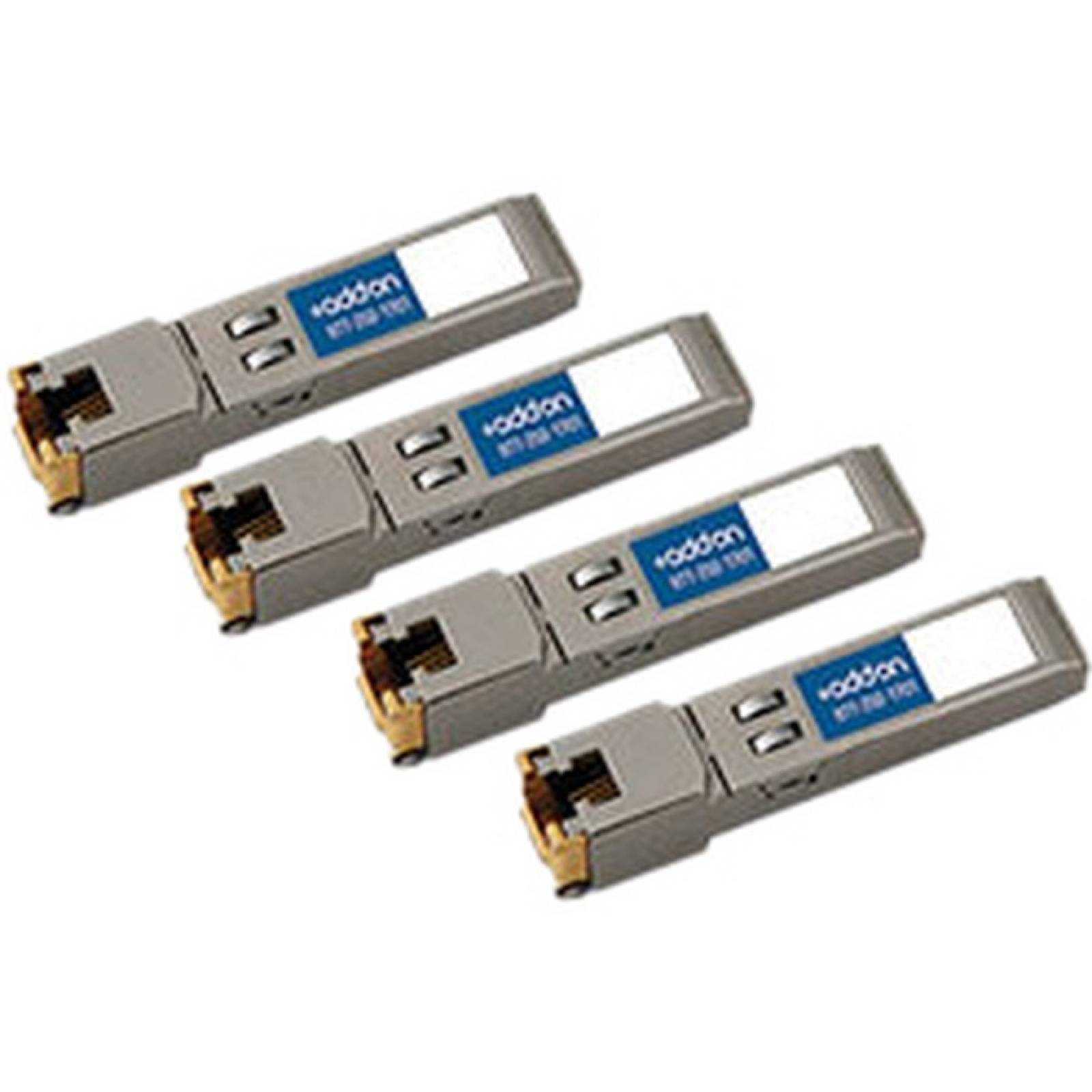 AddOn 4Pack de transceptor SFP 10100  1000BaseTX compatible con Citrix EW3A0000235 (cobre 100 m RJ45)