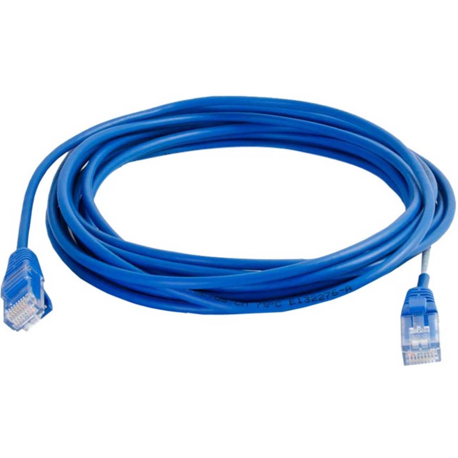 C2G 15 pies Cat5e sin enganche sin blindaje (UTP) Cable de conexin de red delgado  Azul