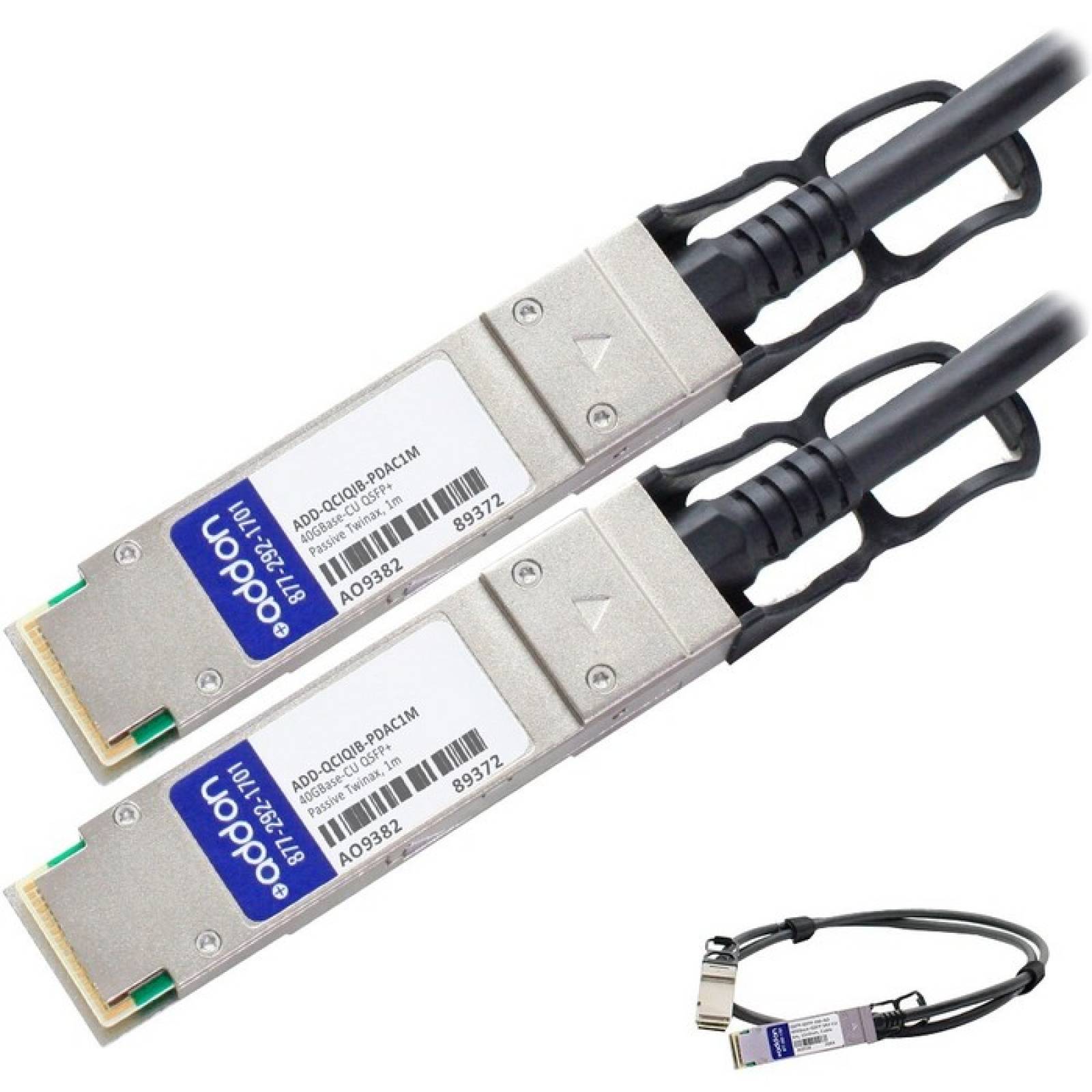 Agregue Cisco QSFPH40GCU1M a IBM 49Y7890 Compatible con TAA 40GBaseCU QSFP a QSFP Cable de conexin directa (Twin