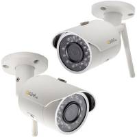 Qsee Cmara De Seguridad De Bala Wifi De 3 Megapxeles Con (2) Tarjeta Microsd De 16Gb Incluida (Paquete De 2)