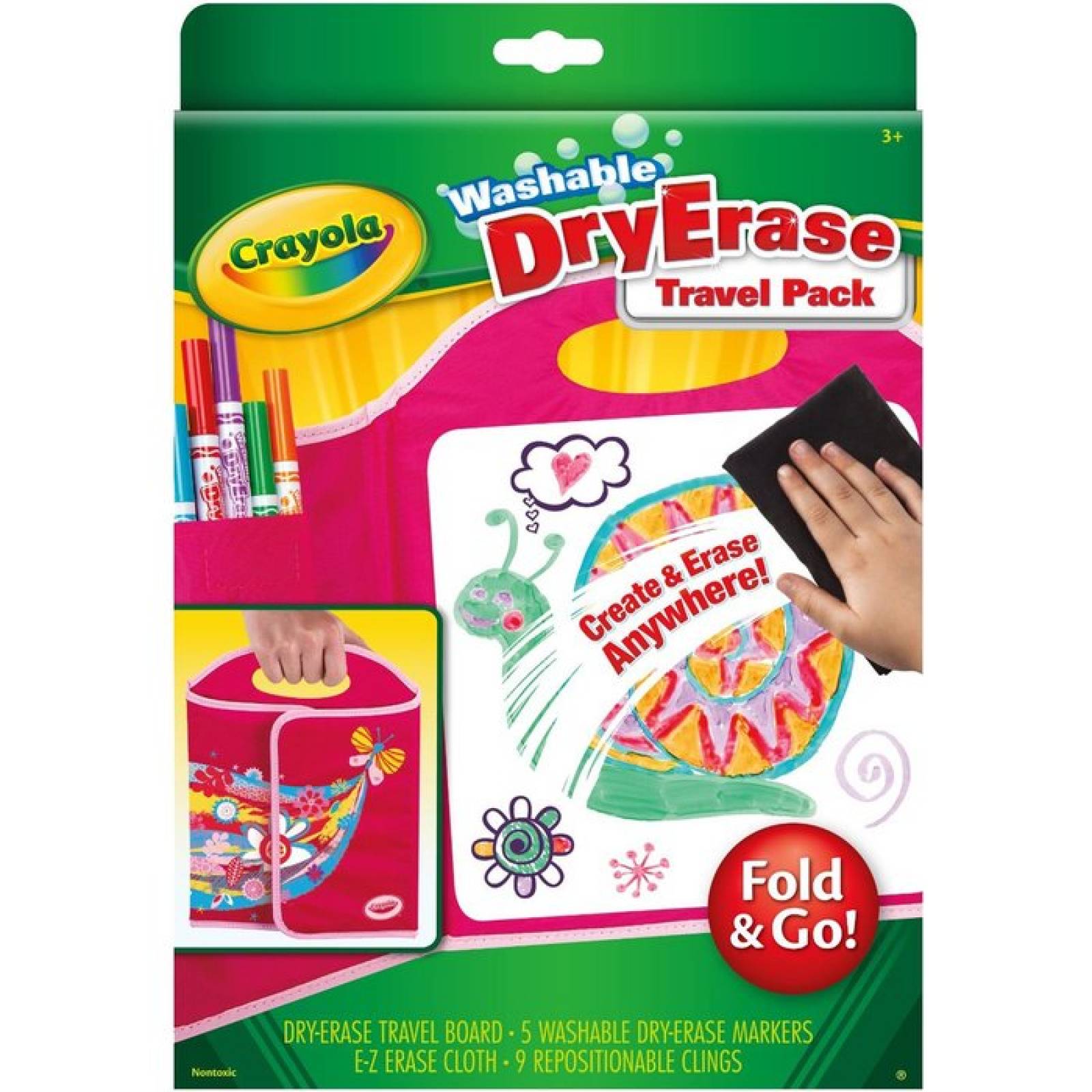 PAQUETE DE VIAJE CRAYOLA BORRADO EN SECO  ROSA