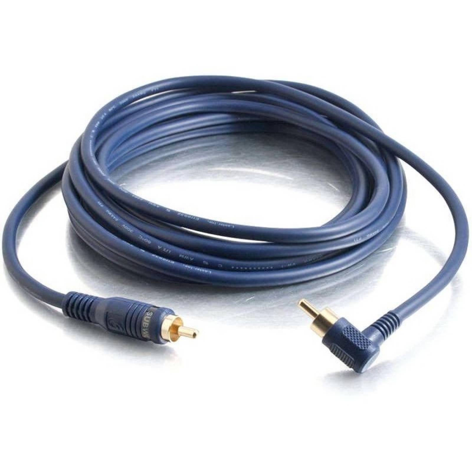 CABLE DE SUBWOOFER EN NGULO VELOCIDAD DERECHO 12FT