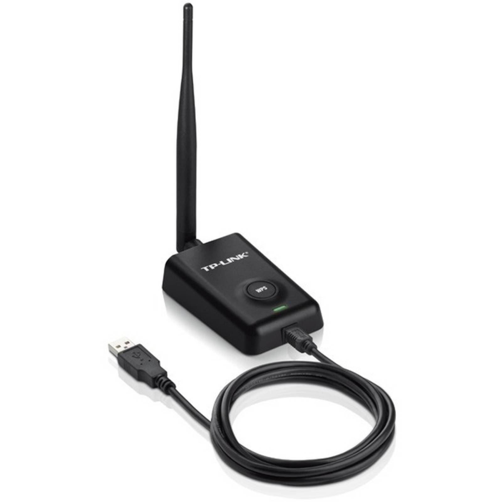 TPLINK TLWN7200ND Adaptador USB inalmbrico de alta potencia N150 500 mw antena desmontable de alta ganancia de 5dBi