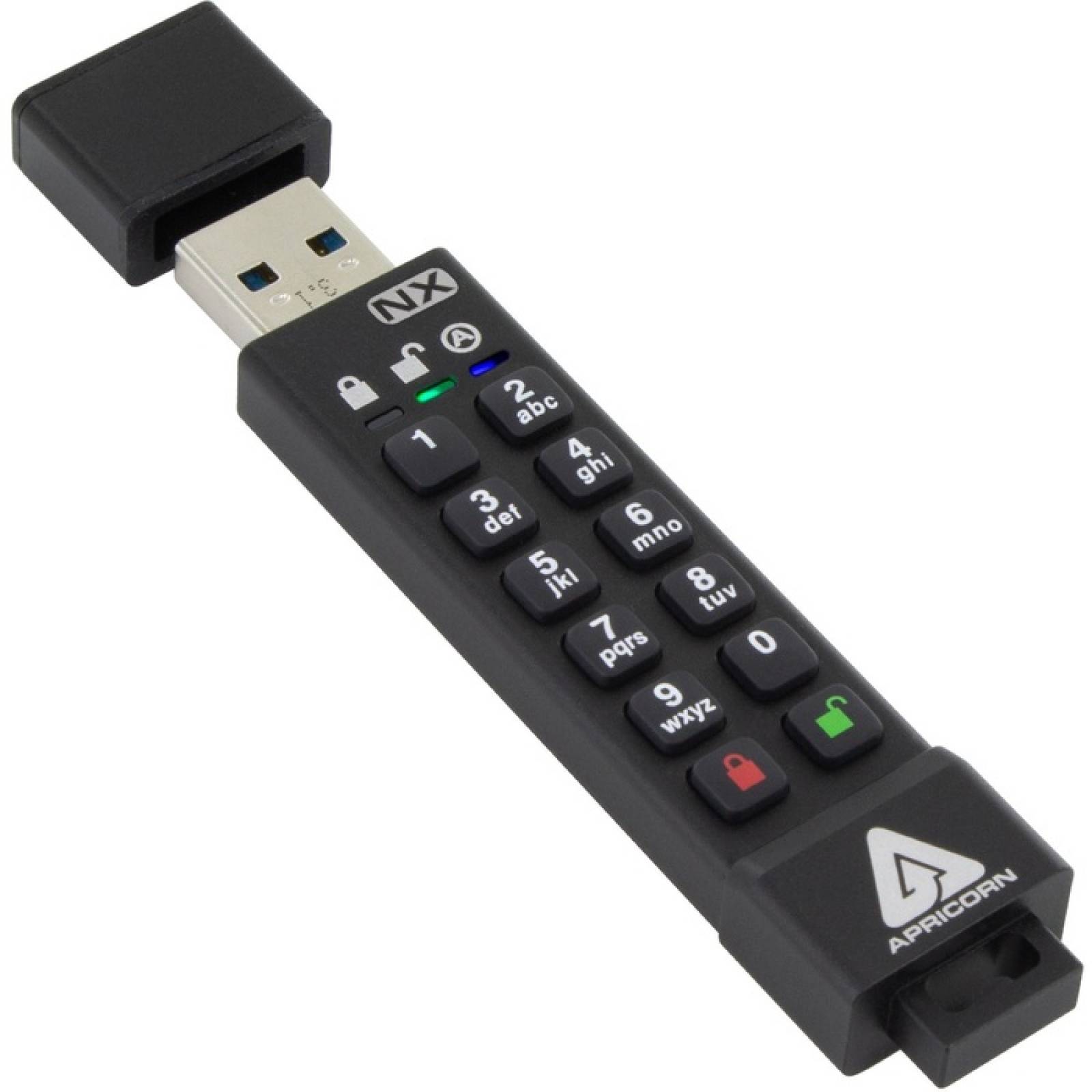 64GB 256BIT AES XTS HW ENCRYPTED SECURE USB 30 MEM KEY