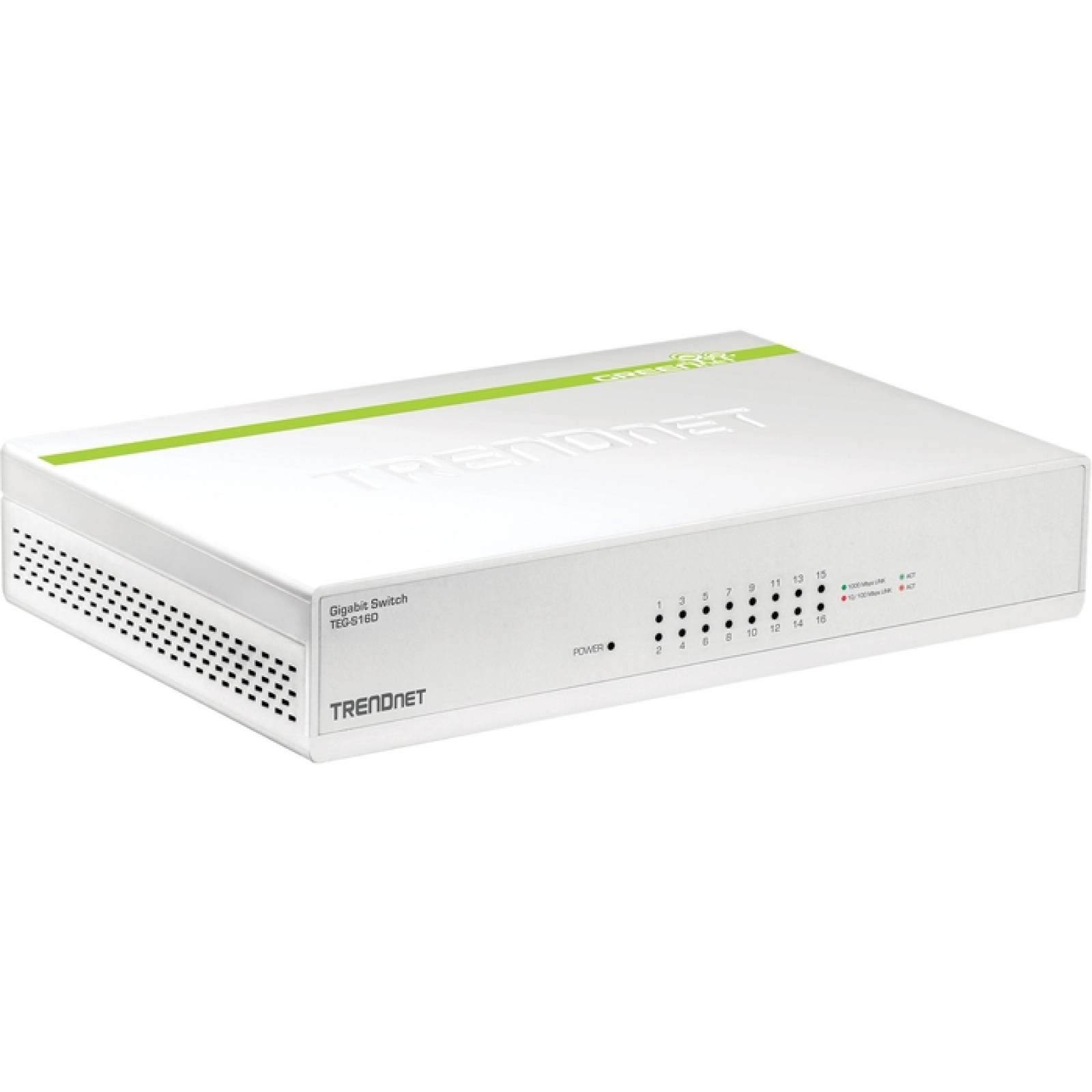 Interruptor GREENnet Gigabit de 16 puertos de TRENDnet