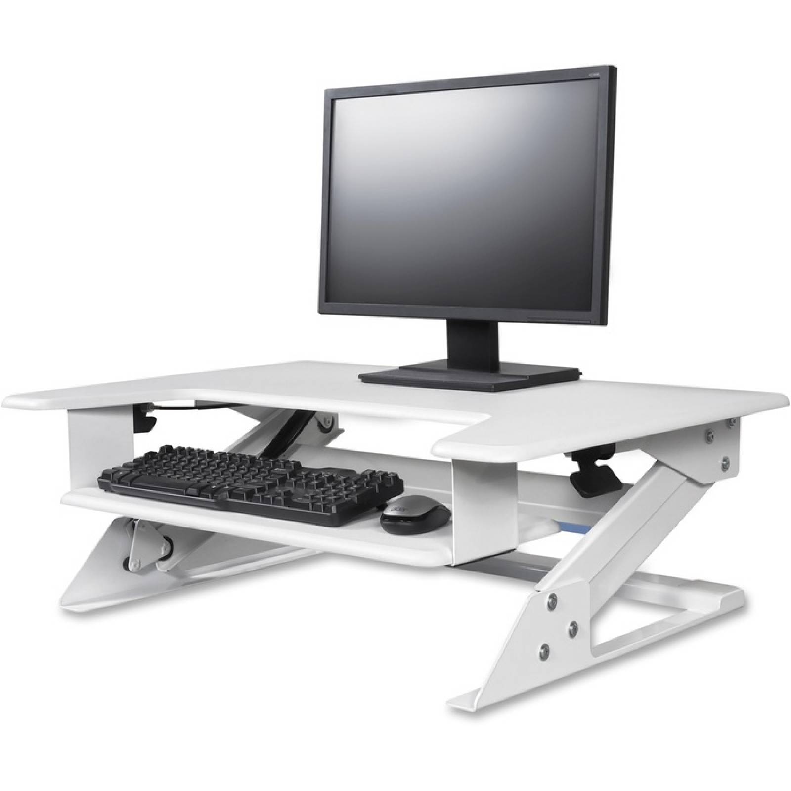 DESKTOP RISER WORKSTATION SIT  TO STAND WHITE