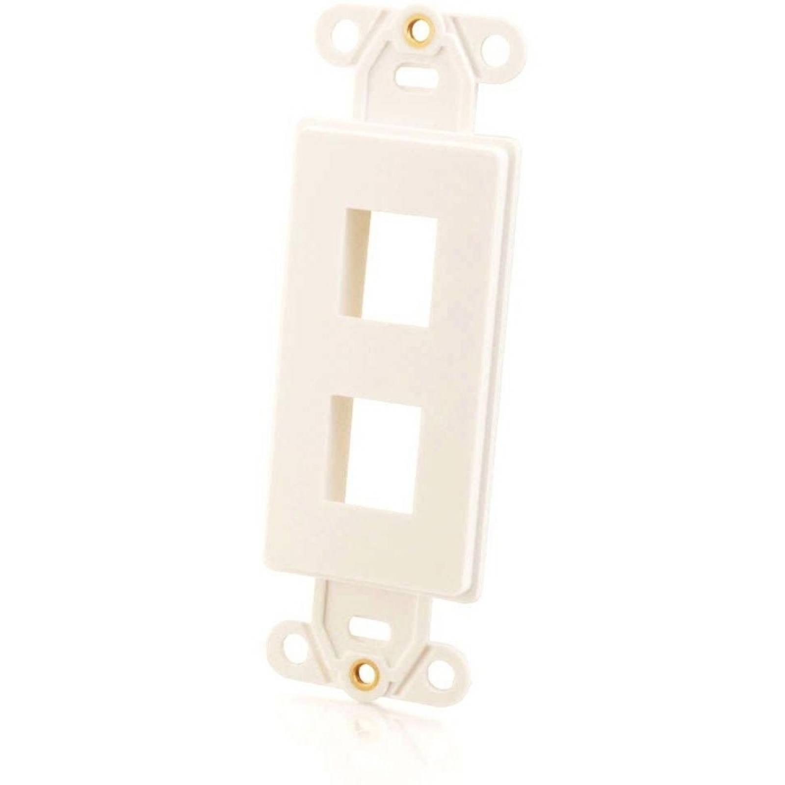 Inserto Keystone Multimedia C2G Decora Style de 2 puertos Blanco