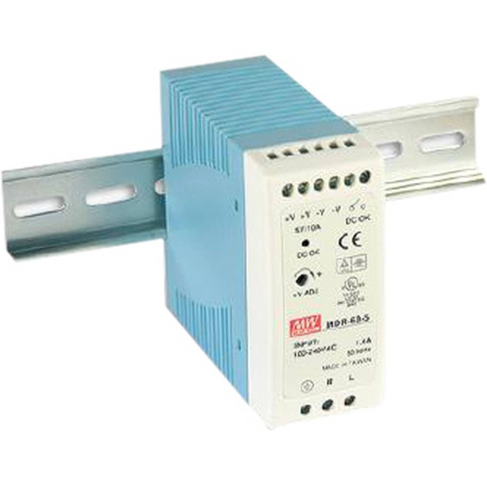 DIN RAIL MOUNT POWER SUPPLY 24VDC 25A OUTPUT POWER SLIMLINE