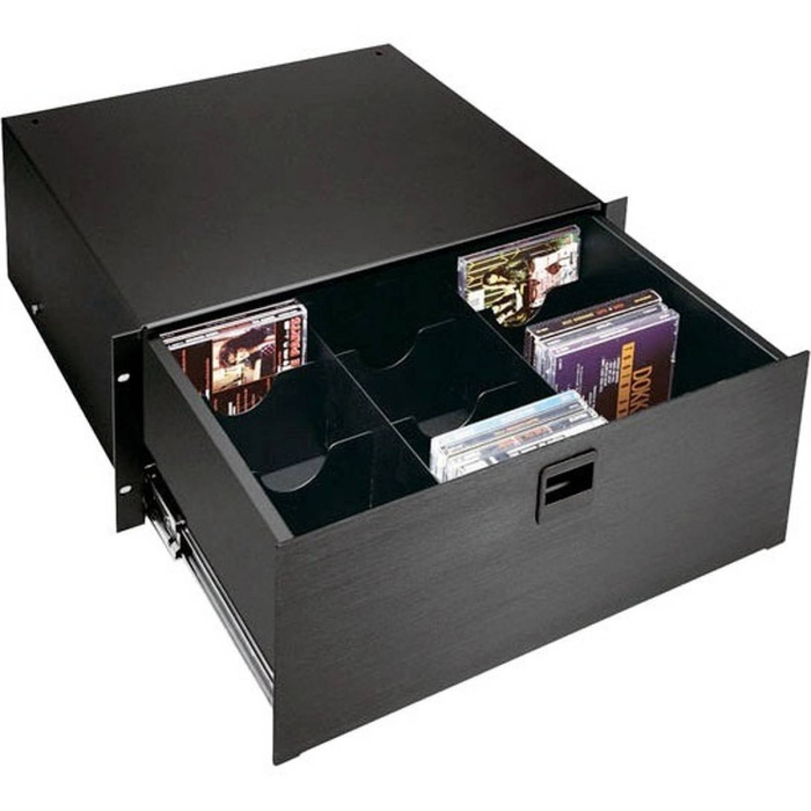 Black Box Rackmount Media Storage Drawer 4U Black