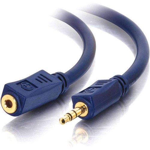 C2G Cable de extensin de audio estreo de 35 mm M  F de velocidad de 50 pies
