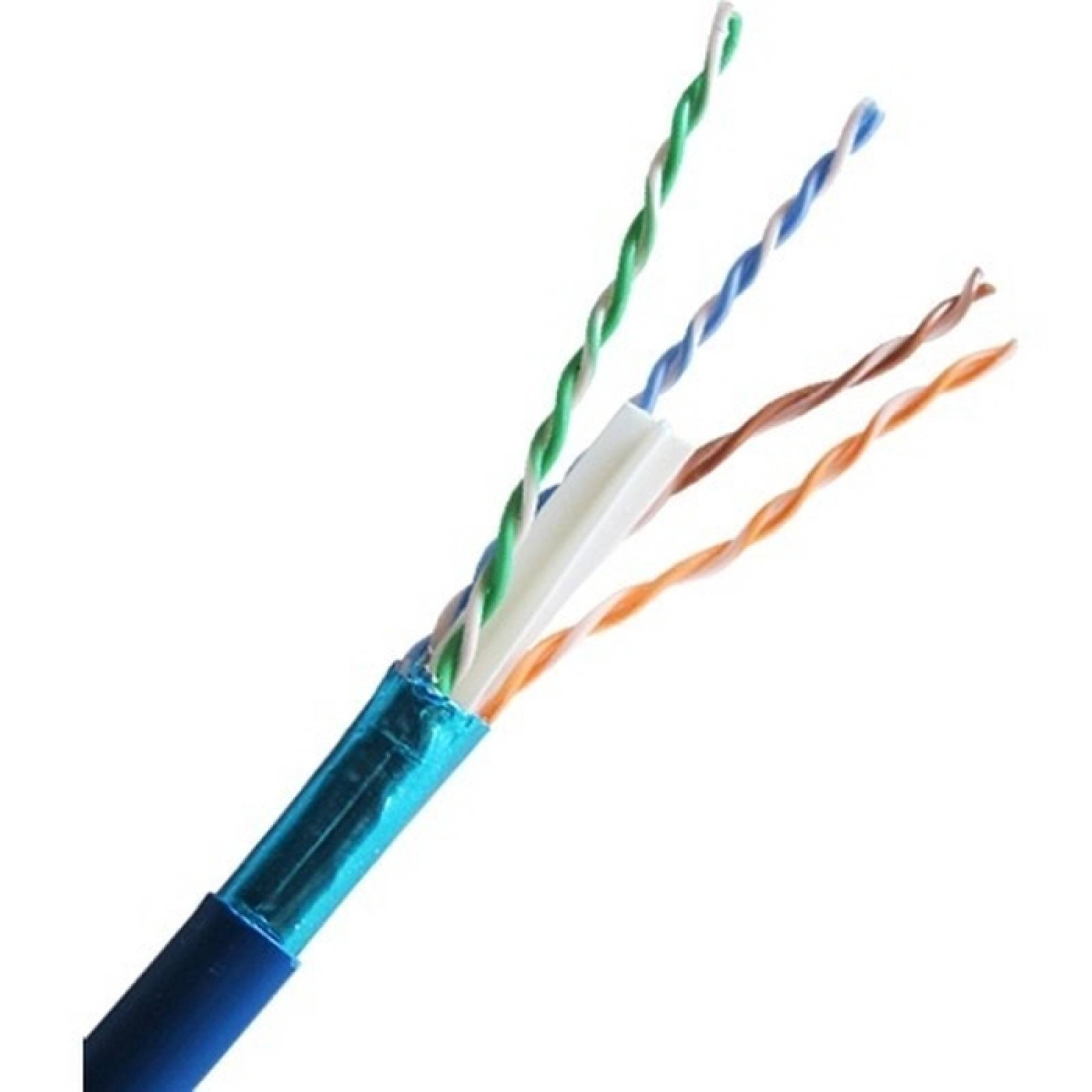 Integral Cat 6 550 MHz Blindado azul slido a granel Cable de 1000 pies