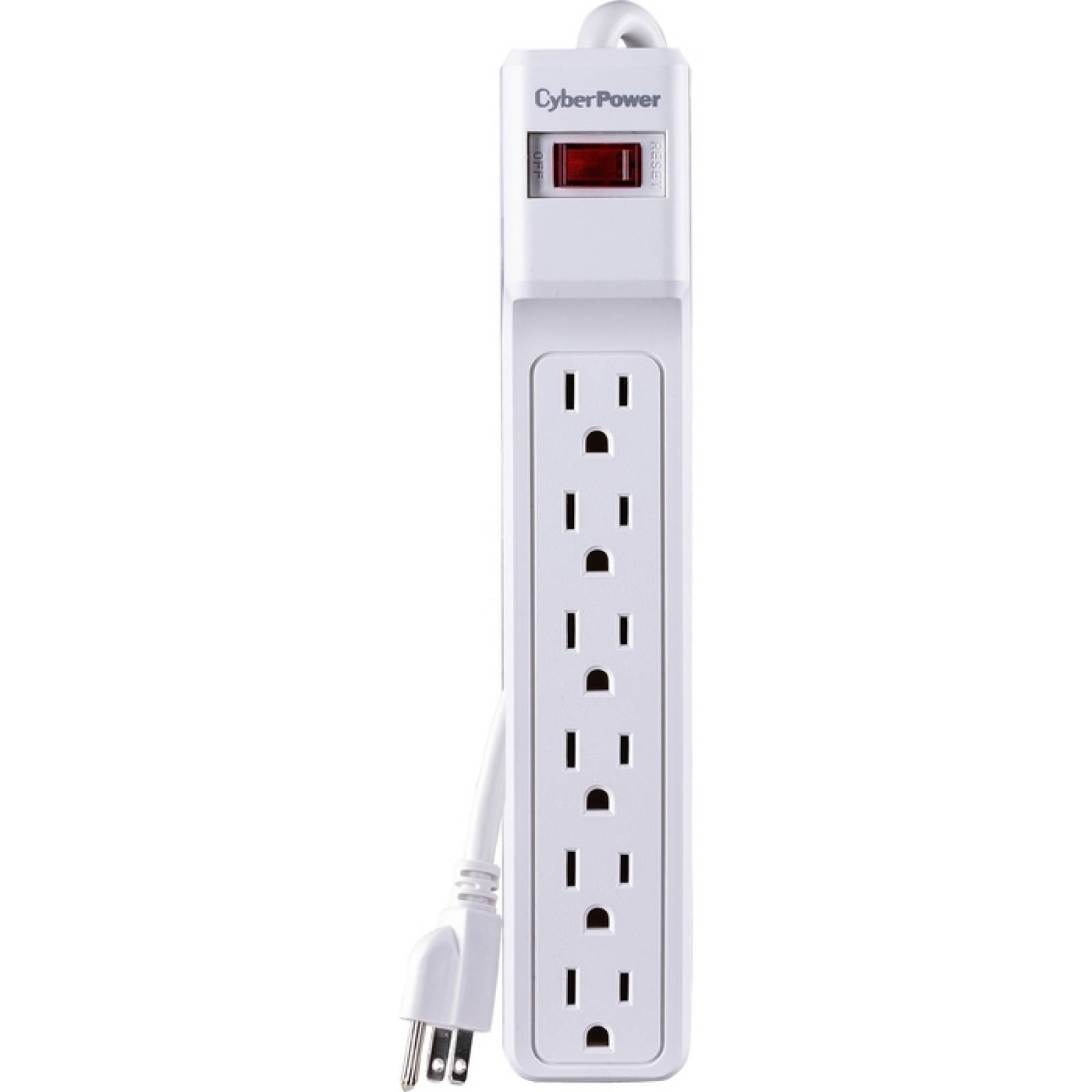 CyberPower Essential CSB606W Supresor  Protector de 6 salidas