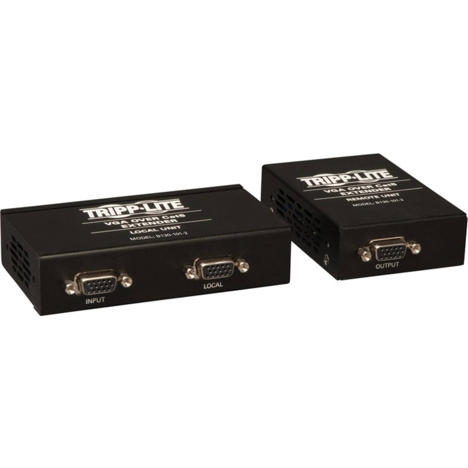 Tripp Lite VGA sobre Cat5  Cat6 Extensor de video Kit Transmisor  Receptor EDID 1000 39