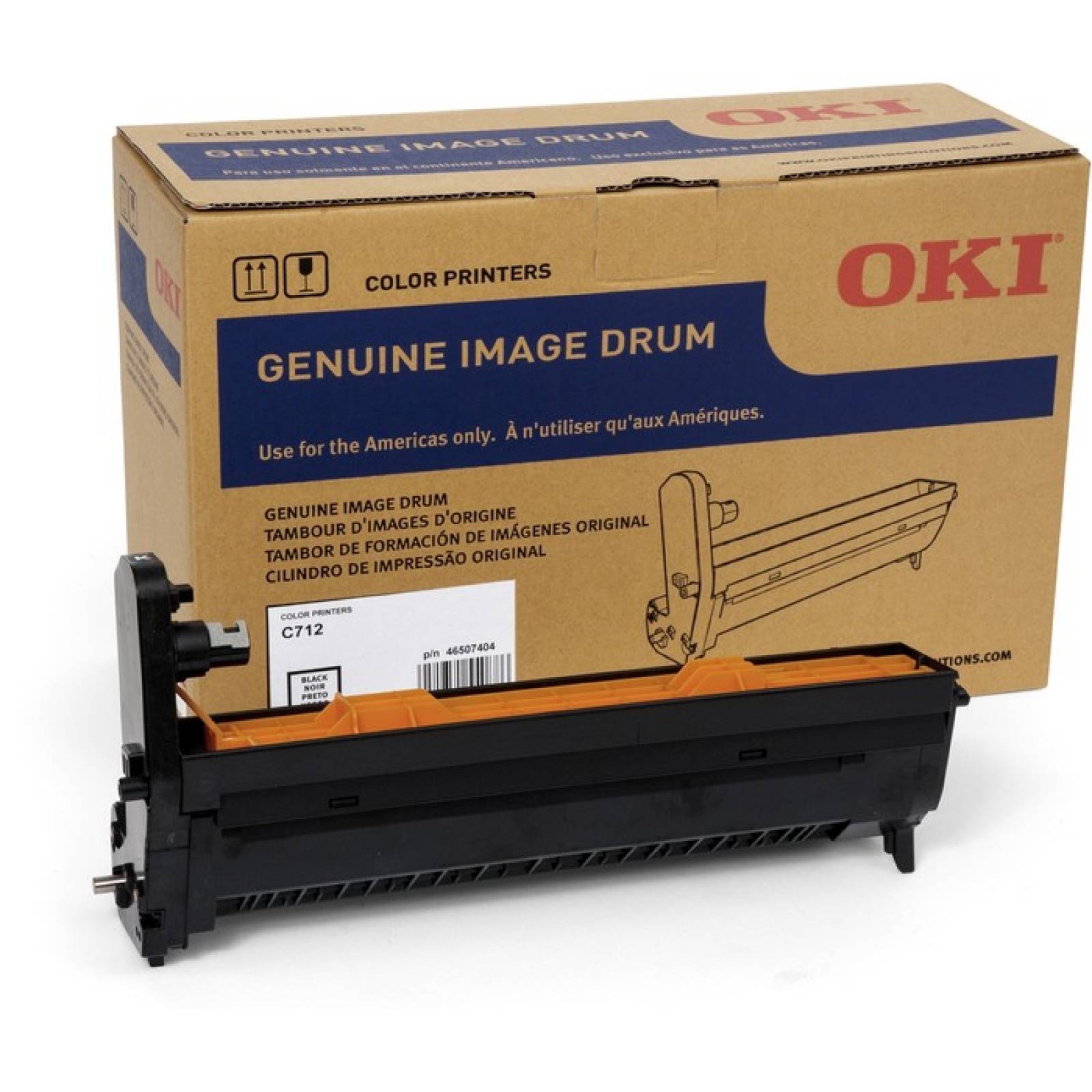 Oki 30K Black Image Drum para C712