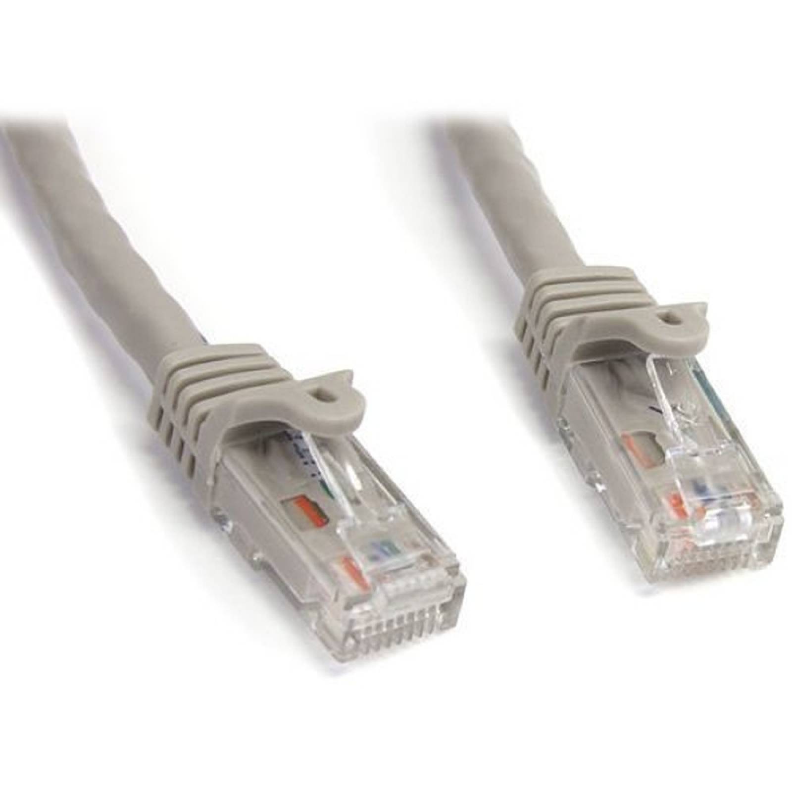 StarTechcom Cable de parche UTP Cat5 gris sin enganche de 15 pies
