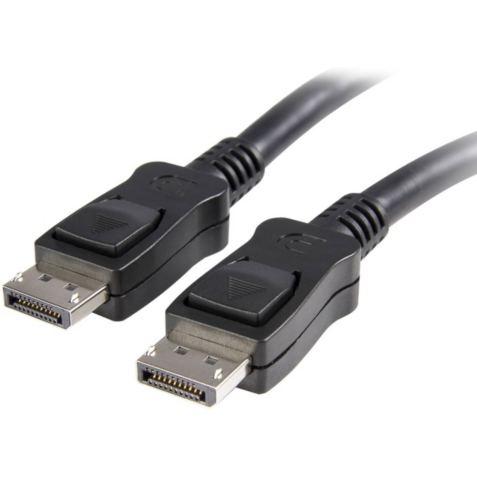 StarTechcom Cable DisplayPort 12 de 15 pies de largo con pestillos M  M  DisplayPort 4k