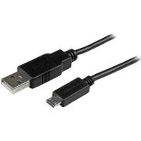 Startechcom 1 Ft Mobile Charge Sync Usb A Slim Micro Usb Cable Para Telfonos Inteligentes Y Tabletas De A A Micro Bm