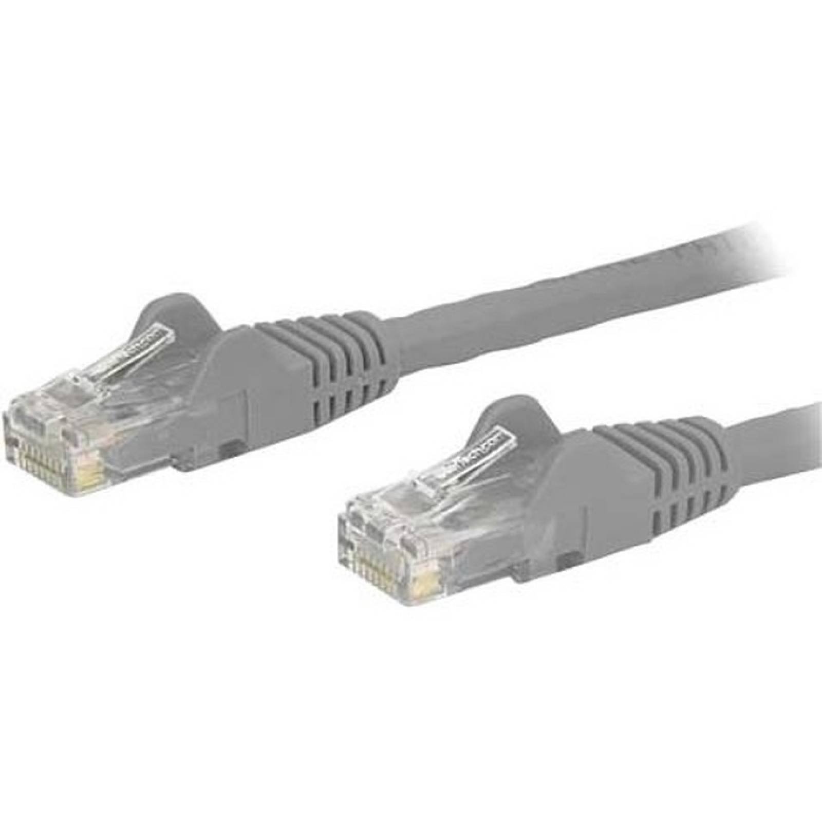 StarTechcom Cable de conexin Cat6 gris de 2 pies con conectores RJ45 sin cable  Cable Ethernet Cat6  Cable UTP Cat6 