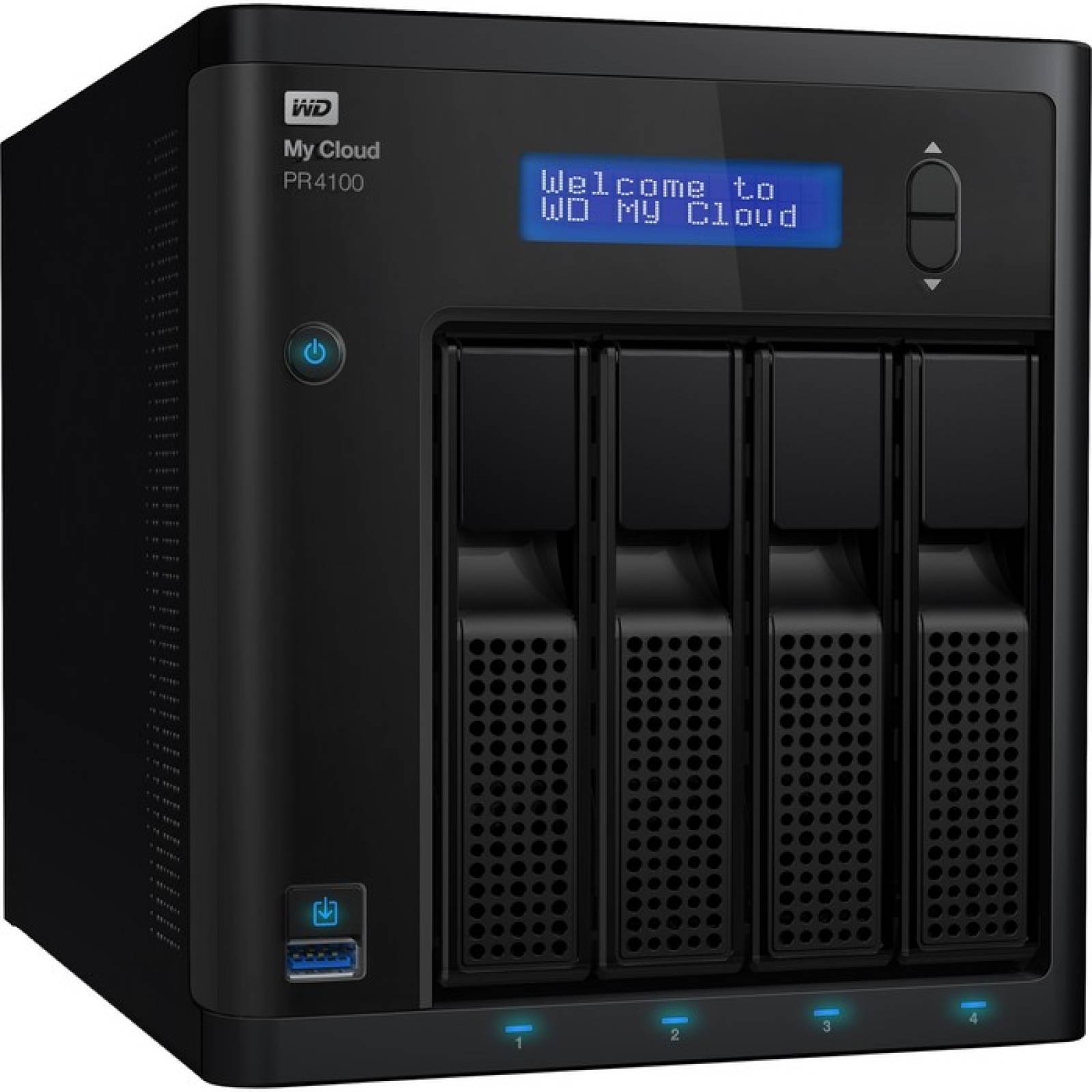 WDBNFA0400KBKNESN Servidor de medios WD My Cloud Pro Series PR4100 con transcodificacin NAS  Almacenamiento conectad