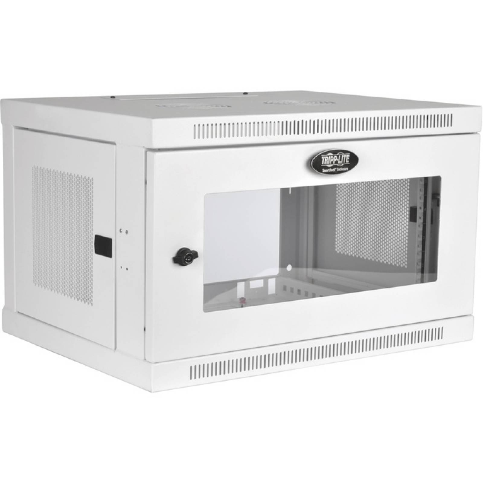 Gabinete para servidor Tripp Lite 6U con montaje en pared gabinete blanco con puerta de vidrio acrlico