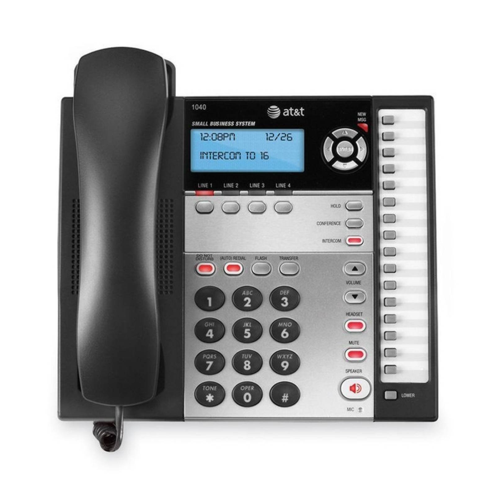 ATampT 1040 Telfono para pequeas empresas con cable y expandible de 4 lneas