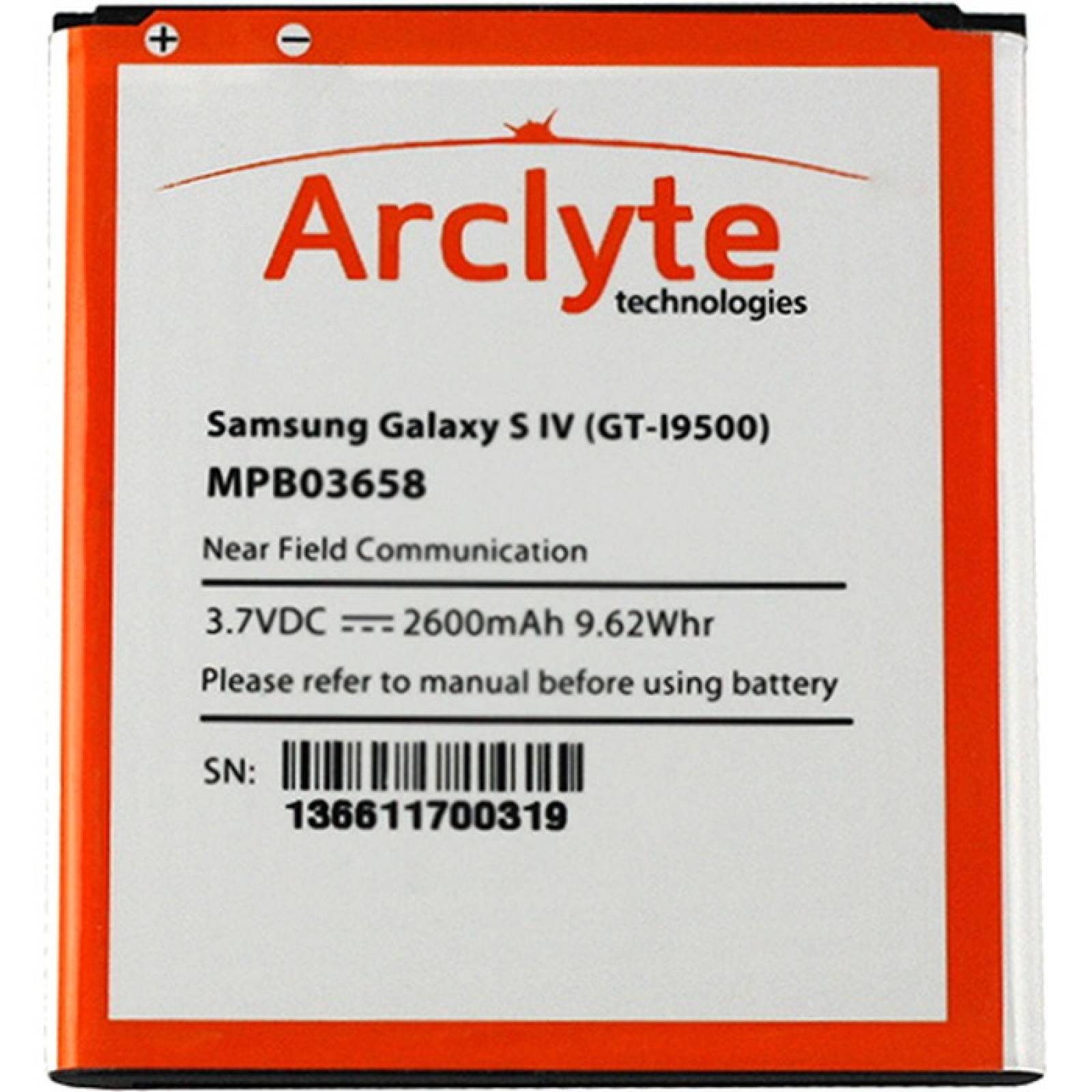 Arclyte original Samsung Batt Intensity 2