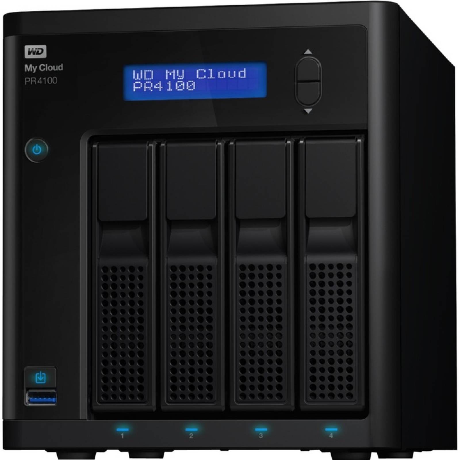 Servidor de medios WD 16TB My Cloud PR4100 Pro Series con transcodificacin NAS  Almacenamiento conectado a la red