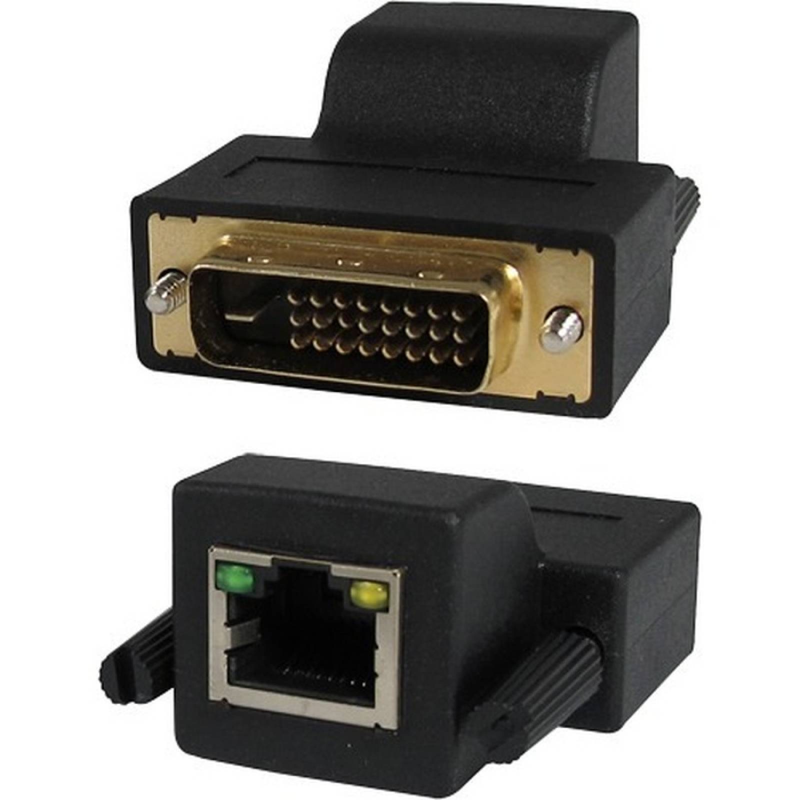 Extensor DVI integral sobre un solo cable CAT5 de hasta 230 pies (70 m)