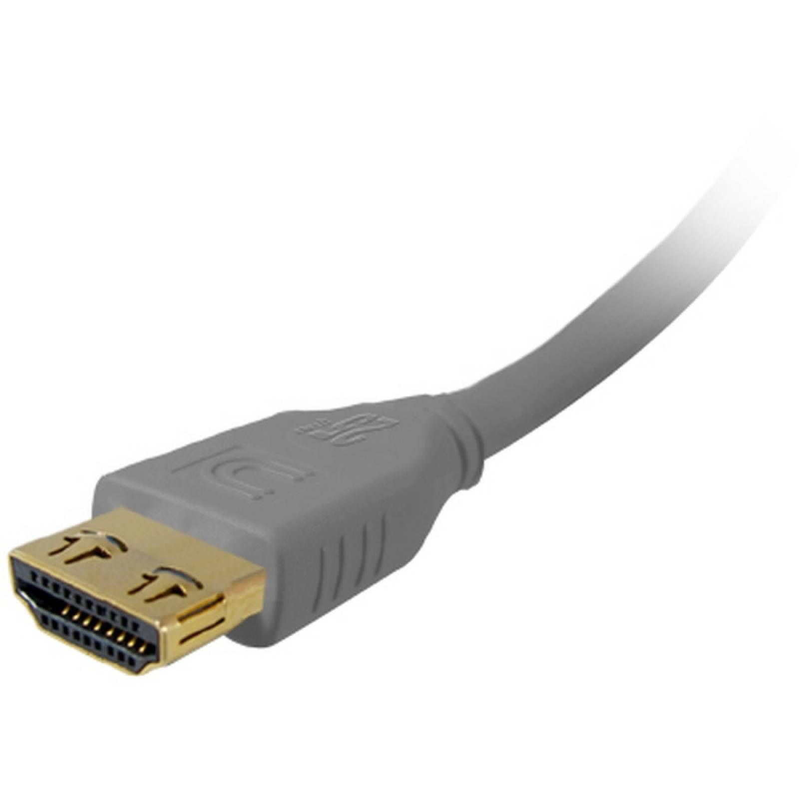 Cable HDMI Pro AV  IT de alta velocidad completo con ProGrip SureLength CL3  Grafito gris 15 pies