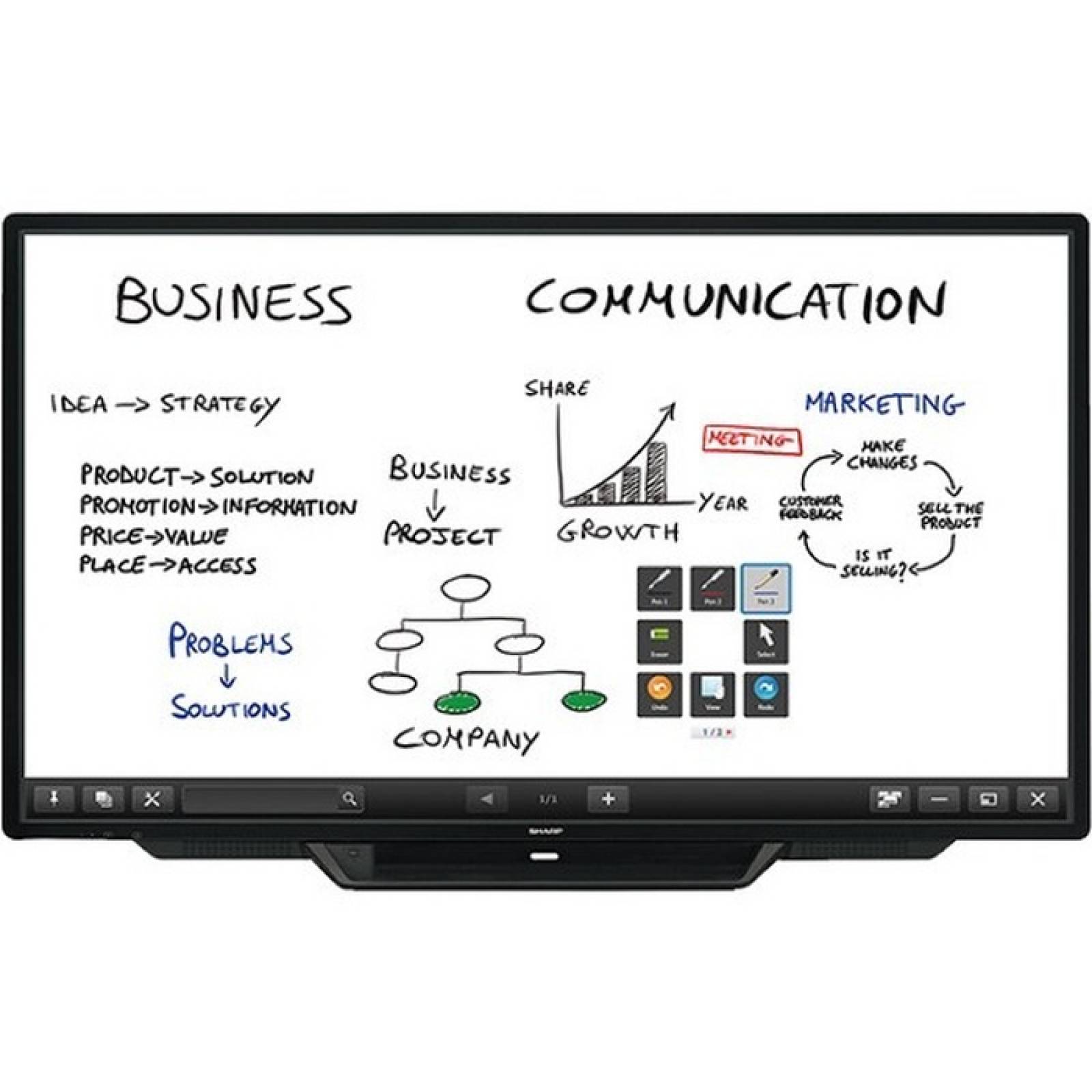 Sharp AQUOS BOARD PNL803CA Monitor de pantalla tctil LCD de 80 quot 16 9