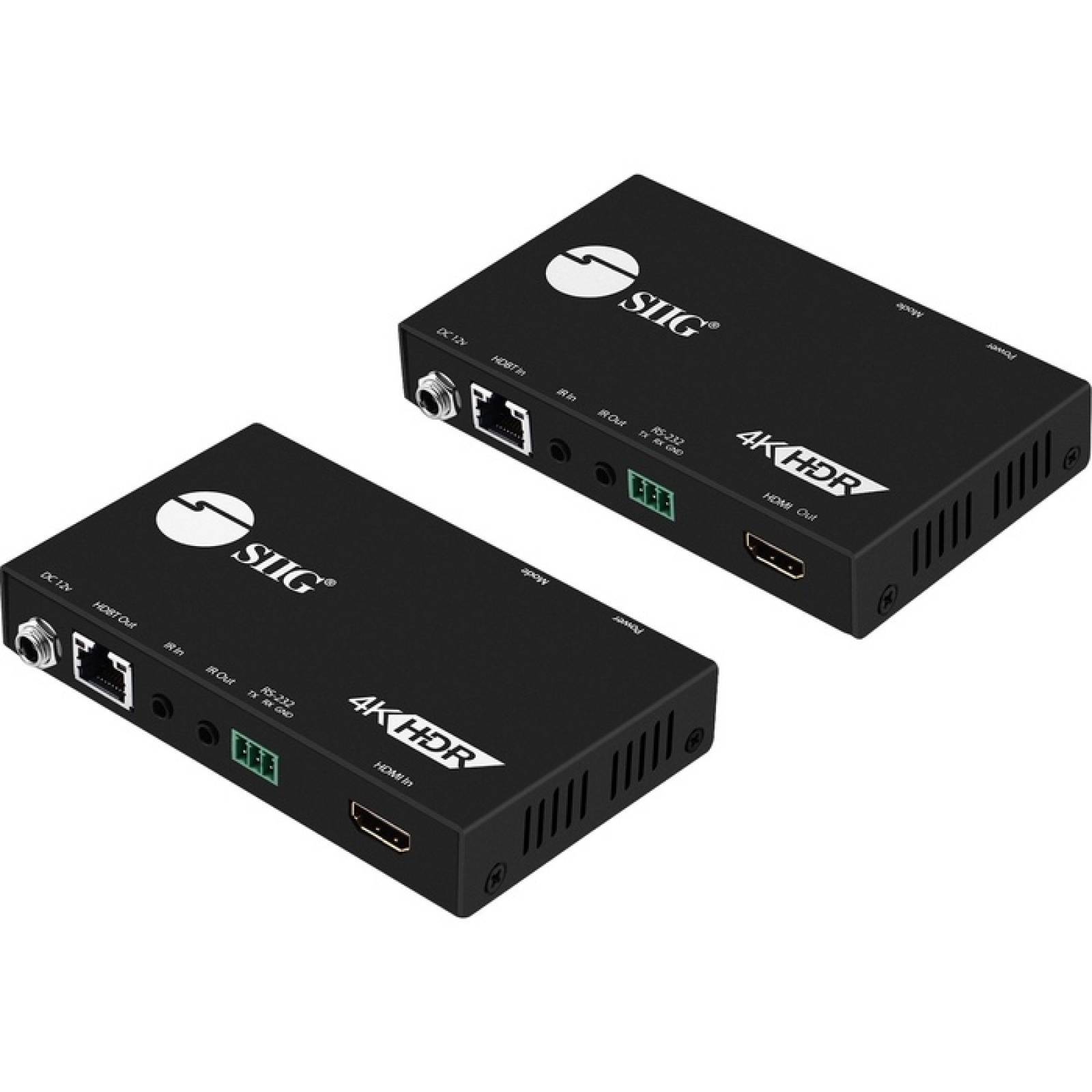 SIIG 4K HDR HDMI 20 HDBaseT Extender Over Single Cat5e  6 con RS232 e IR  100 m