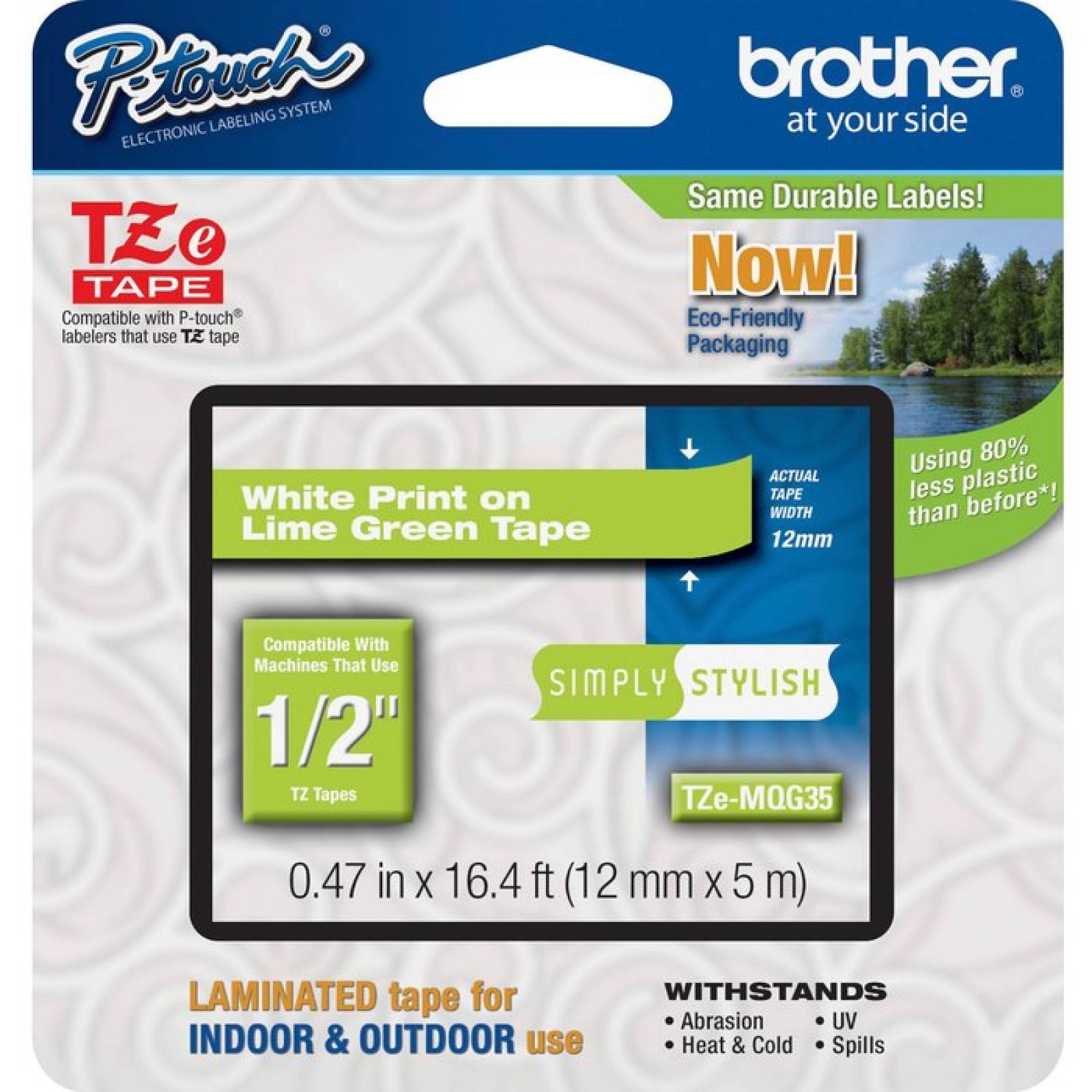 Brother PTouch 12 quotLaminated TZe Tape