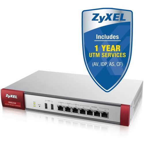 ZyXEL USG210 Firewall USG de ltima generacin con servicios UTM de 1 ao