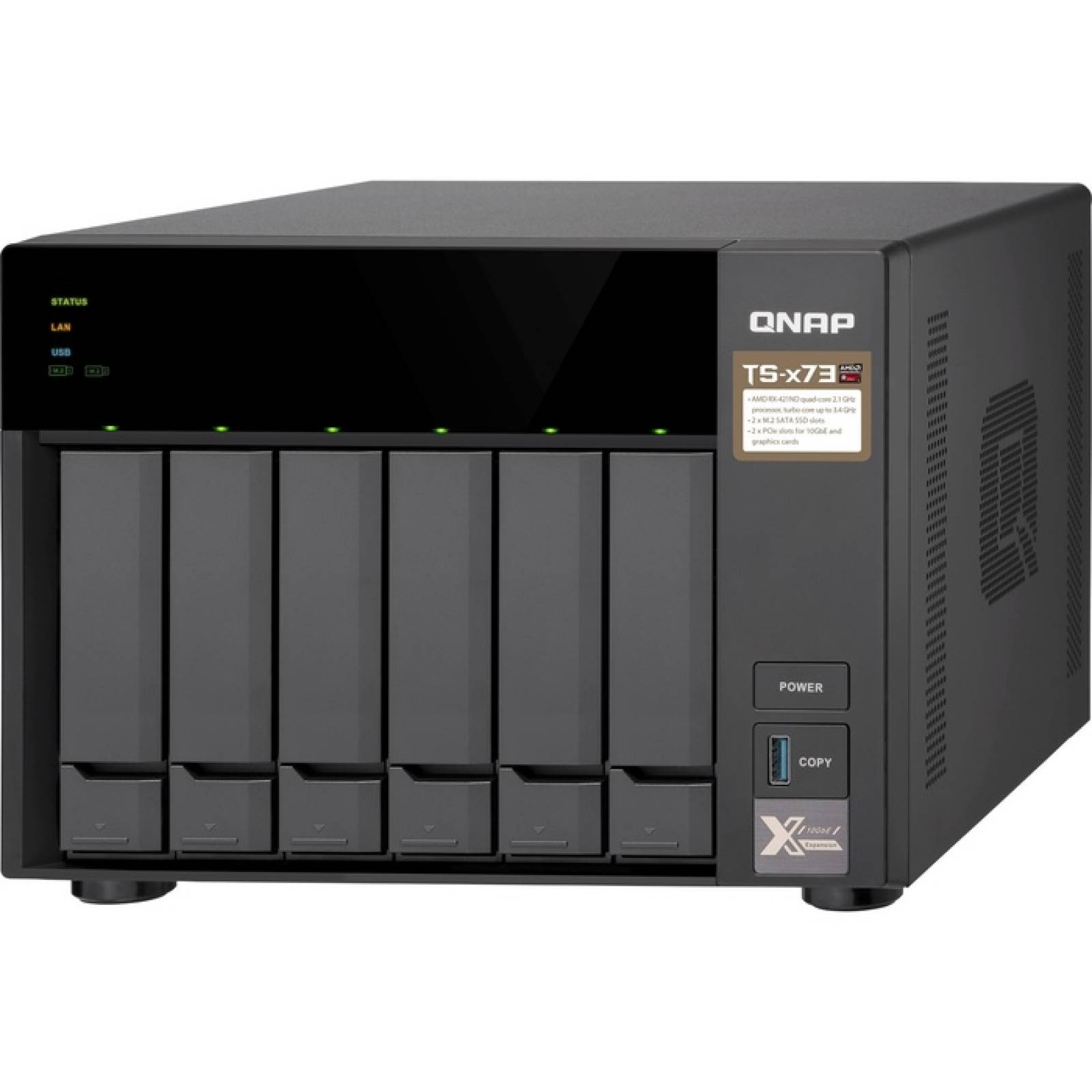 Sistema de almacenamiento SAN  NAS QNAP TS673