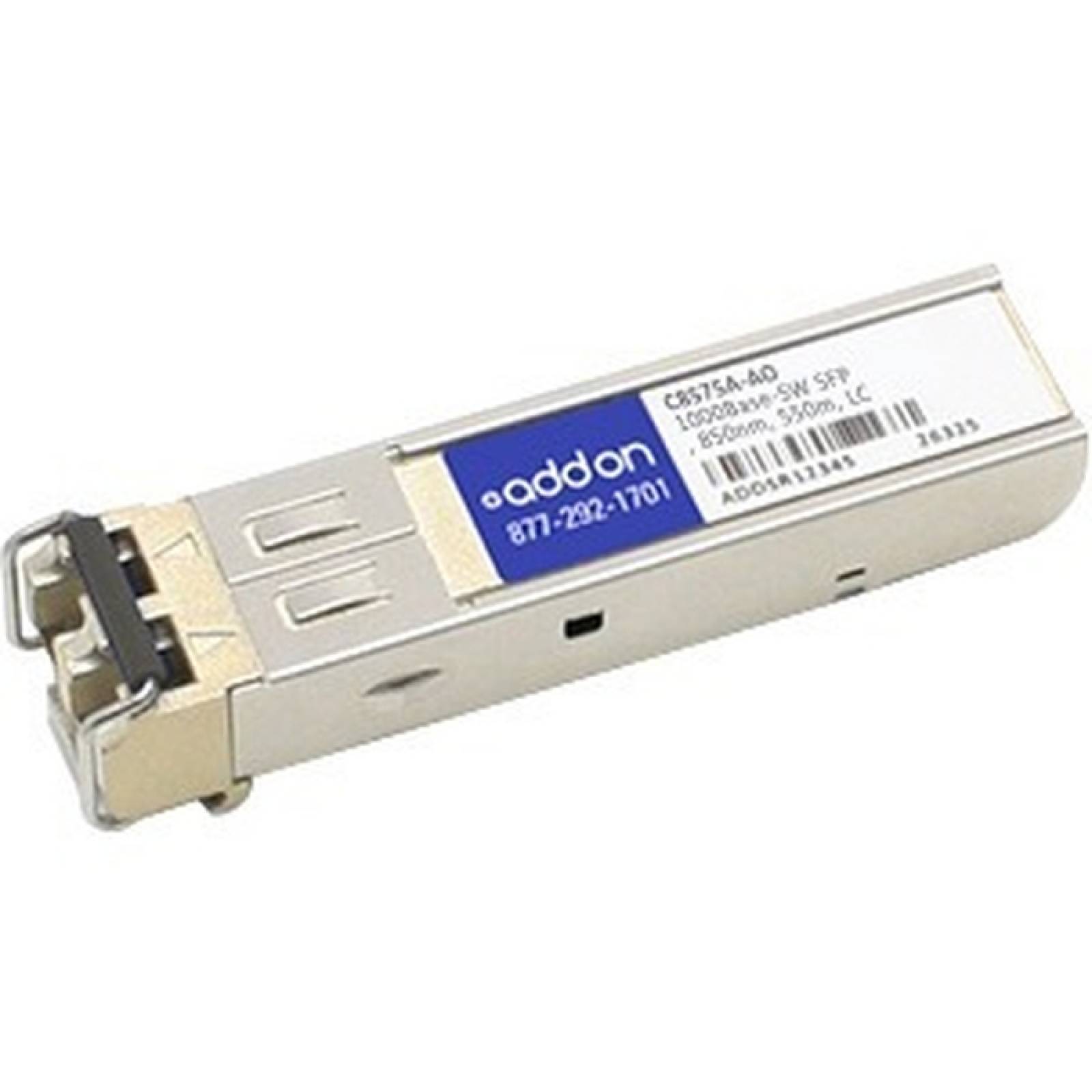 AddOn 4Pack de transceptor SFP 10100 1000BaseTX compatible con TAA HP C8S75A (cobre 100 m RJ45)