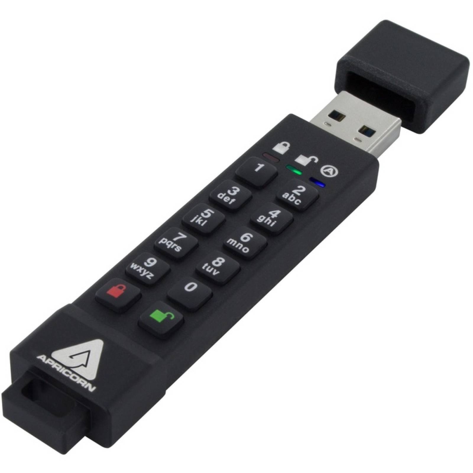Apricorn 64GB Aegis Secure Key 3z USB 30 Flash Drive