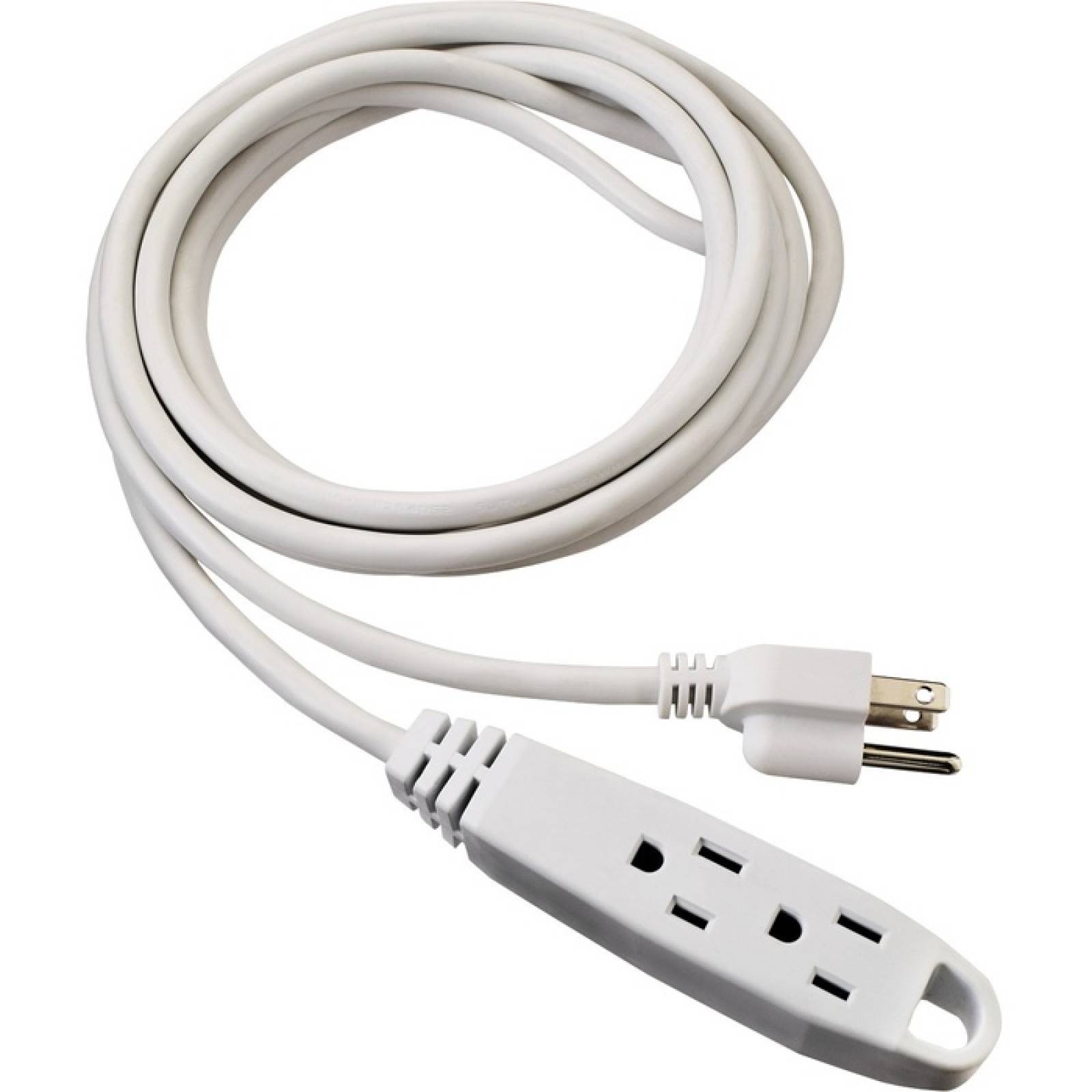 Cable de extensin elctrica de 12 pies V7 Blanco