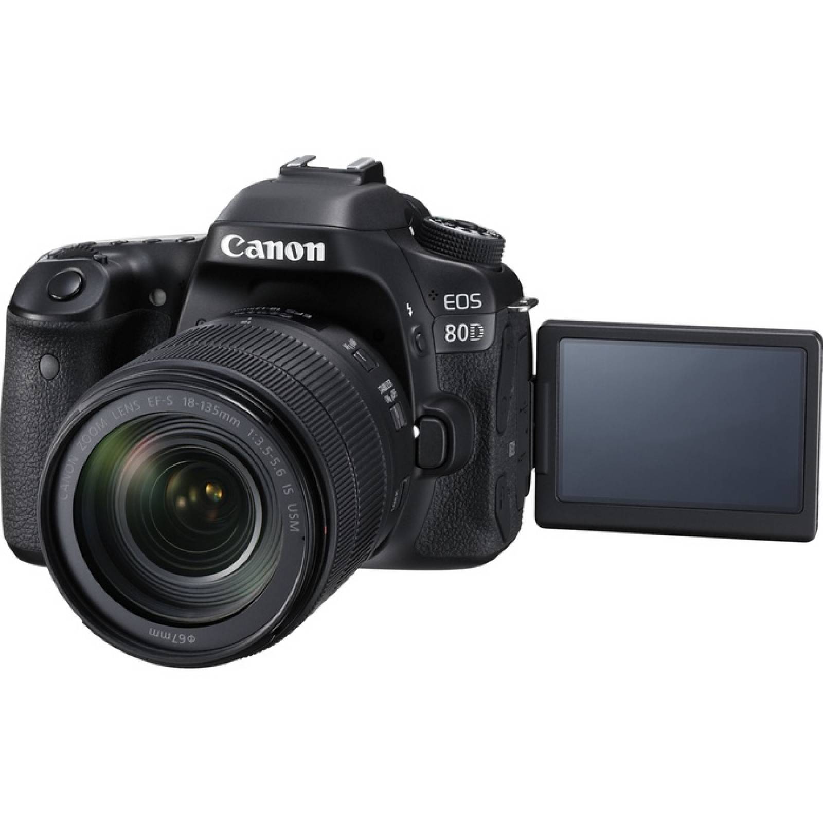 Cmara rflex digital Canon EOS 80D de 242 megapxeles con lente 18 mm 135 mm