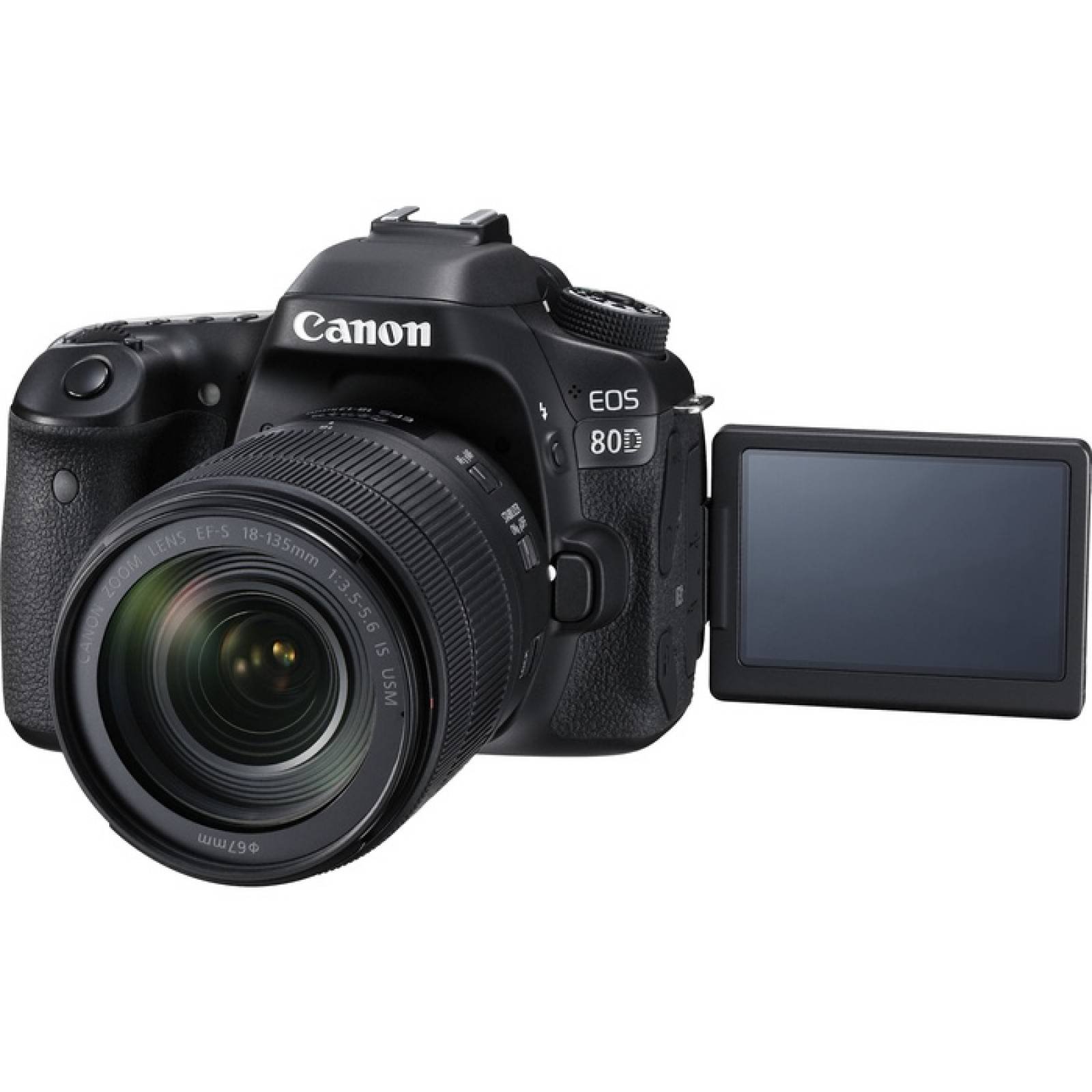 Cmara rflex digital Canon EOS 80D de 242 megapxeles con lente  18 mm  135 mm