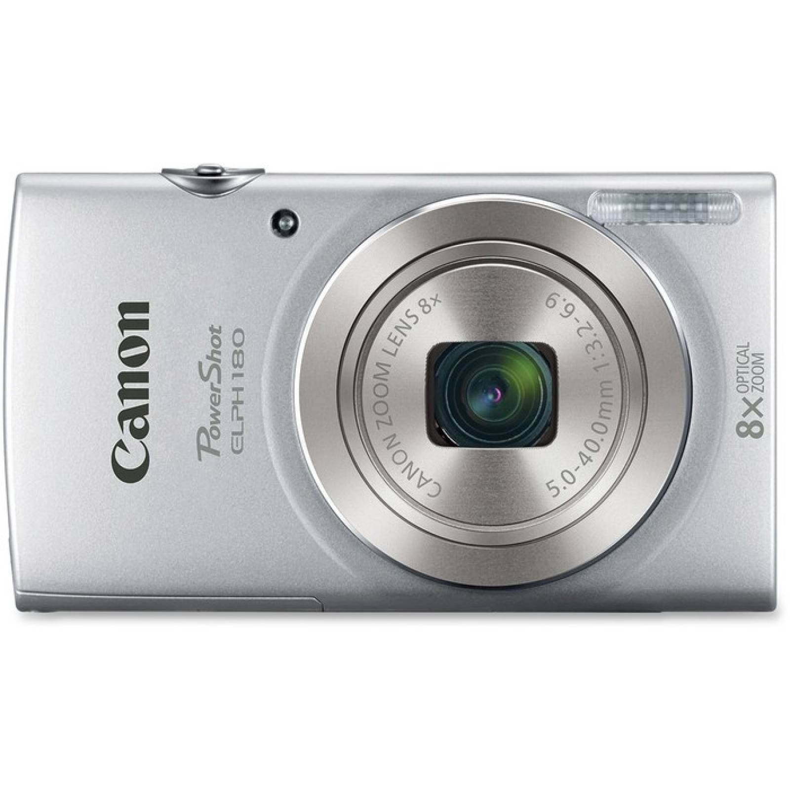 Cmara compacta Canon PowerShot 180 de 20 megapxeles  Plateado