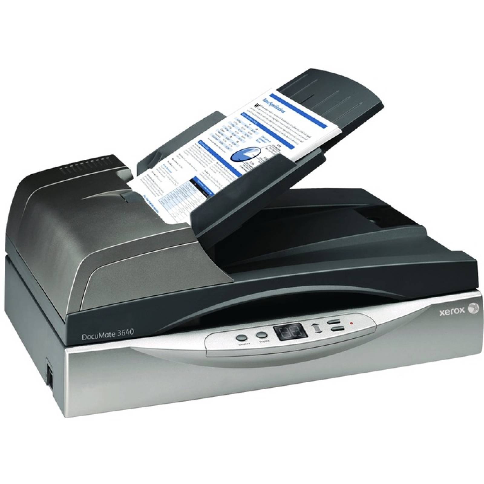 Escner plano Xerox DocuMate 3640 600 ppp ptico