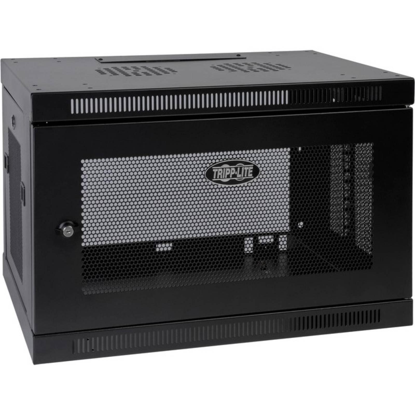 Gabinete para servidores Tripp Lite con montaje en pared y rack de 9U con puertas y paneles laterales