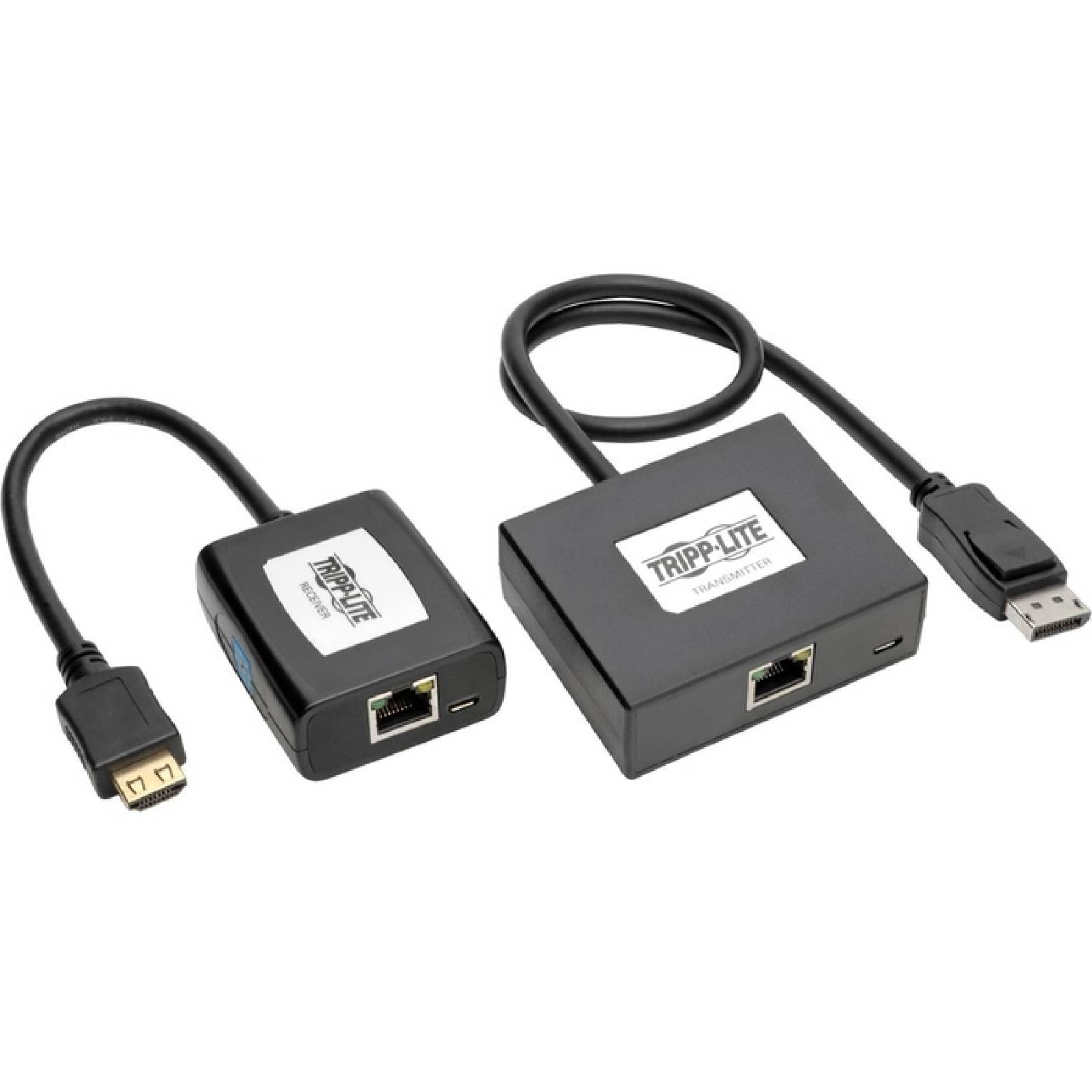 Tripp Lite Muestra el puerto a HDMI a travs de un transmisor y receptor de extensin de video Cat5  6