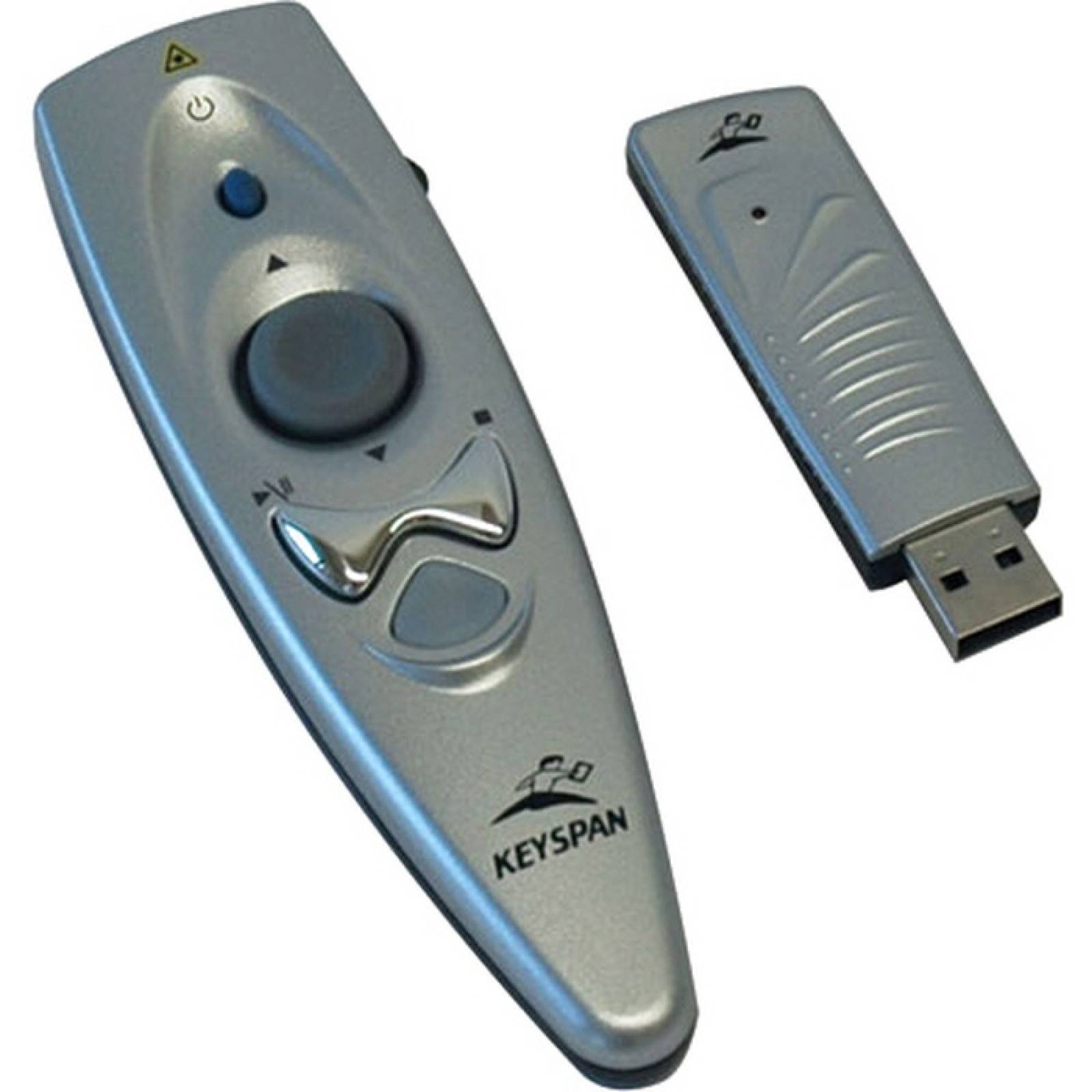 Tripp Lite Keyspan Presentacin Control remoto inalmbrico con lser  mouse de plata de 60 pies