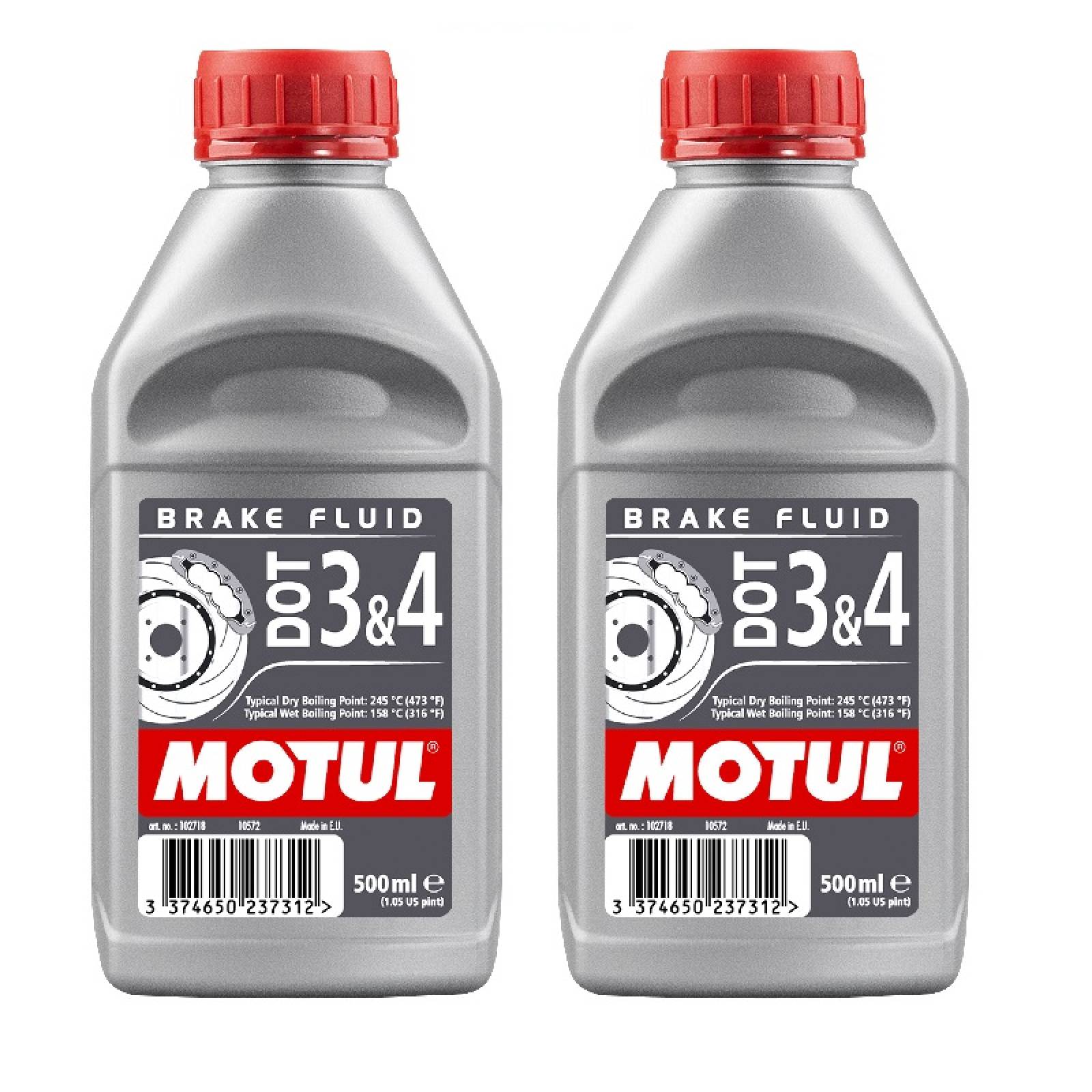Liquido de frenos Motul DOT 3&4  500ml 2 piezas